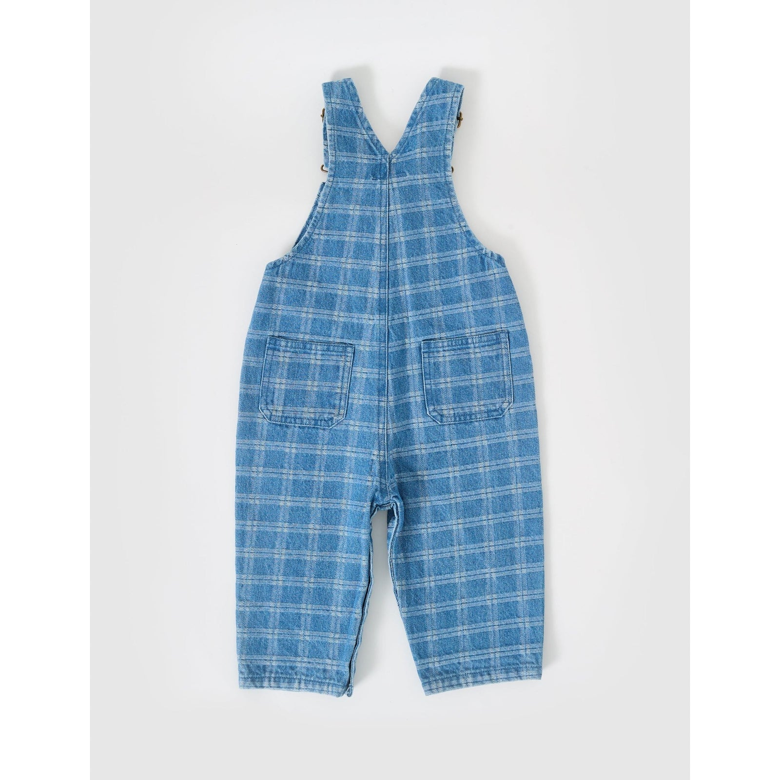 Austin Denim Check Overalls