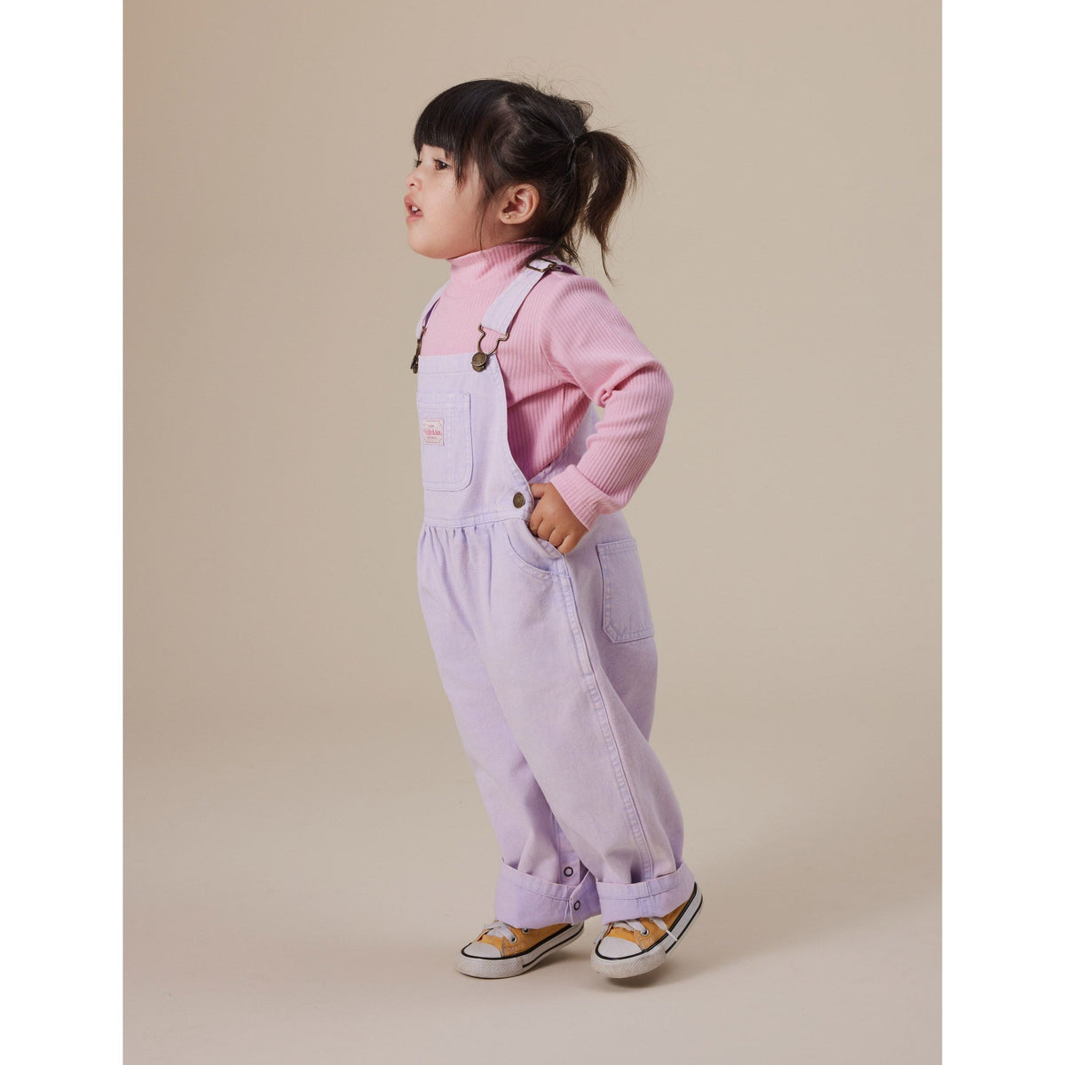 Embroidered Rib Skivvy Sweet Pea