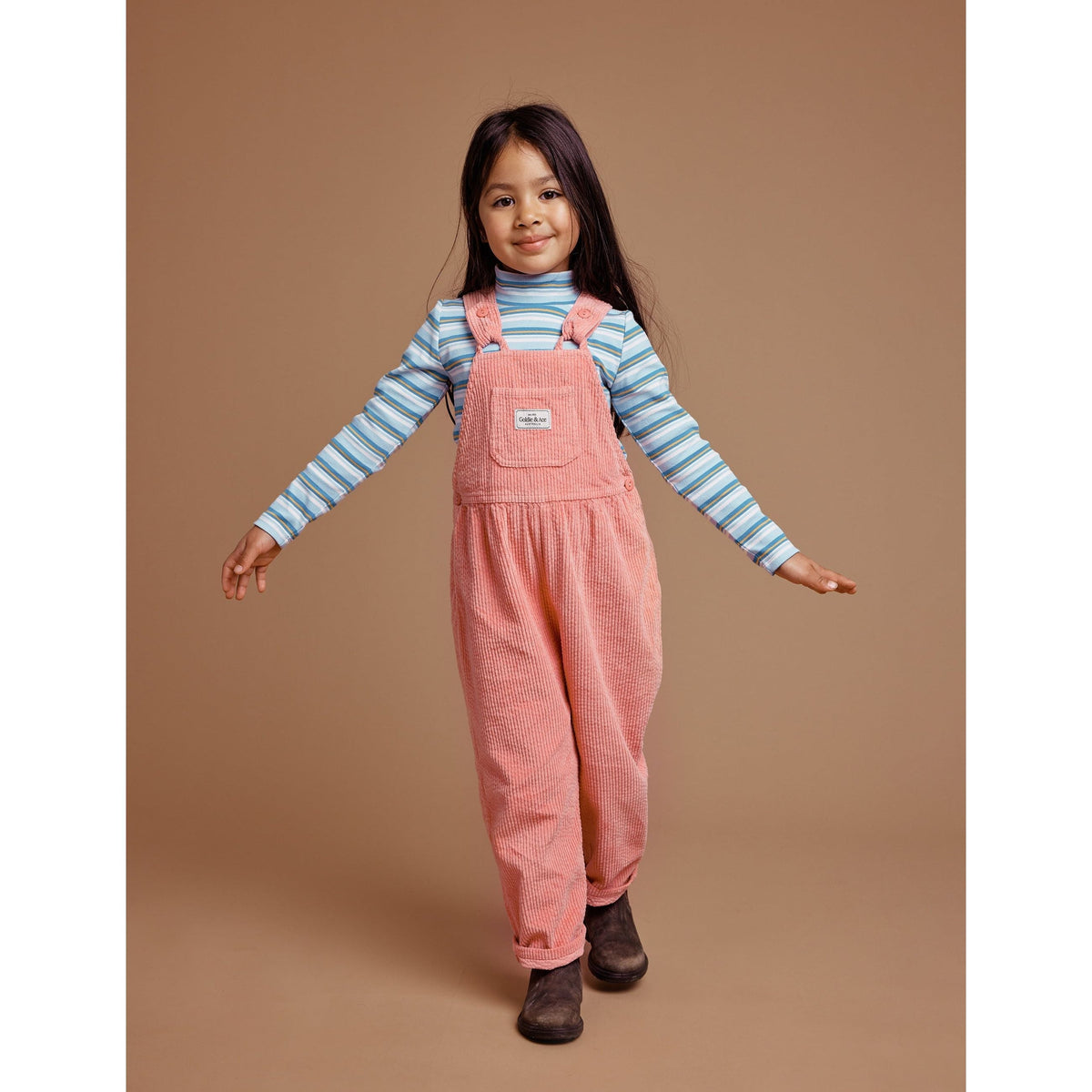 Sammy Corduroy Overalls - Tulip