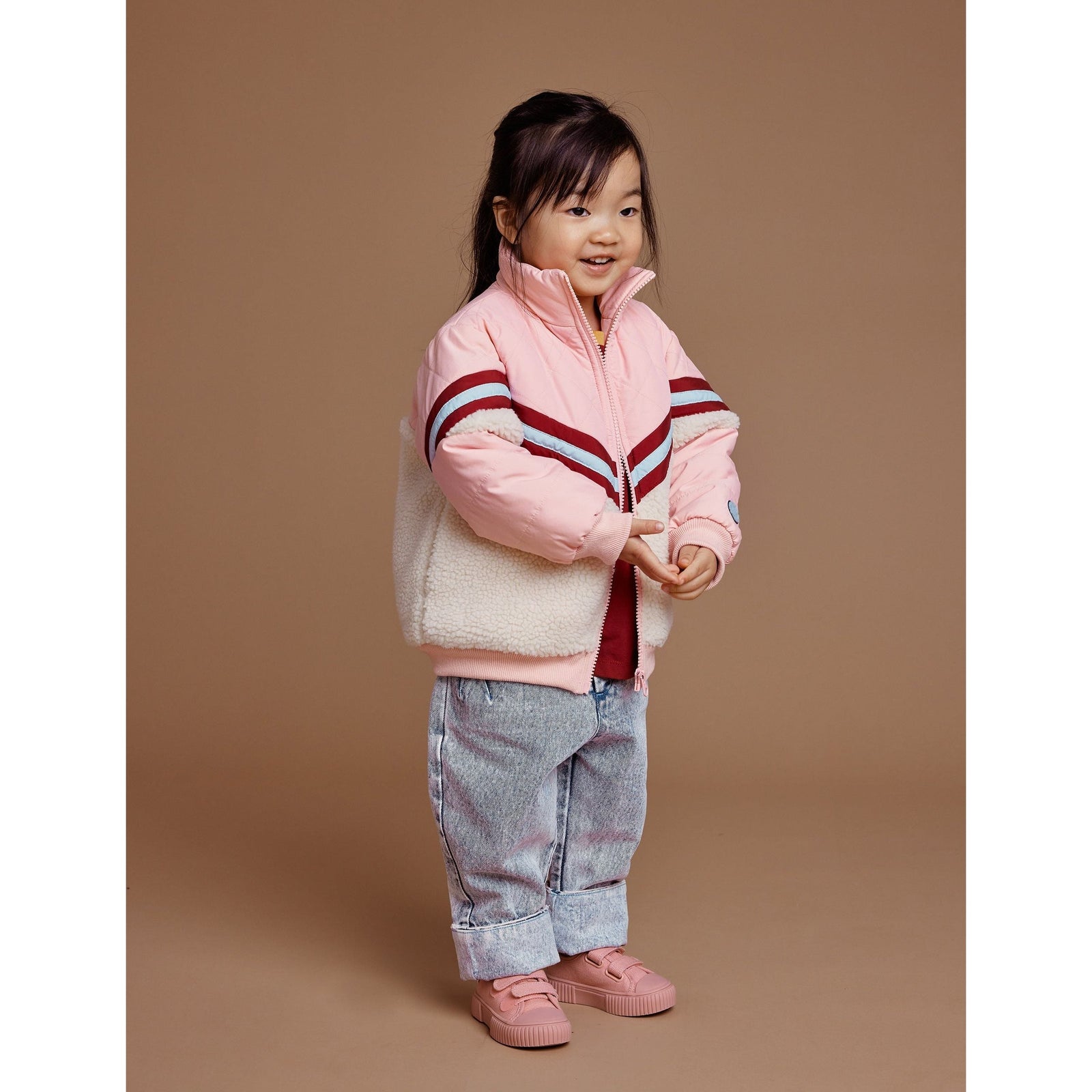 Kobe Shearling Jacket - Tulip Pink
