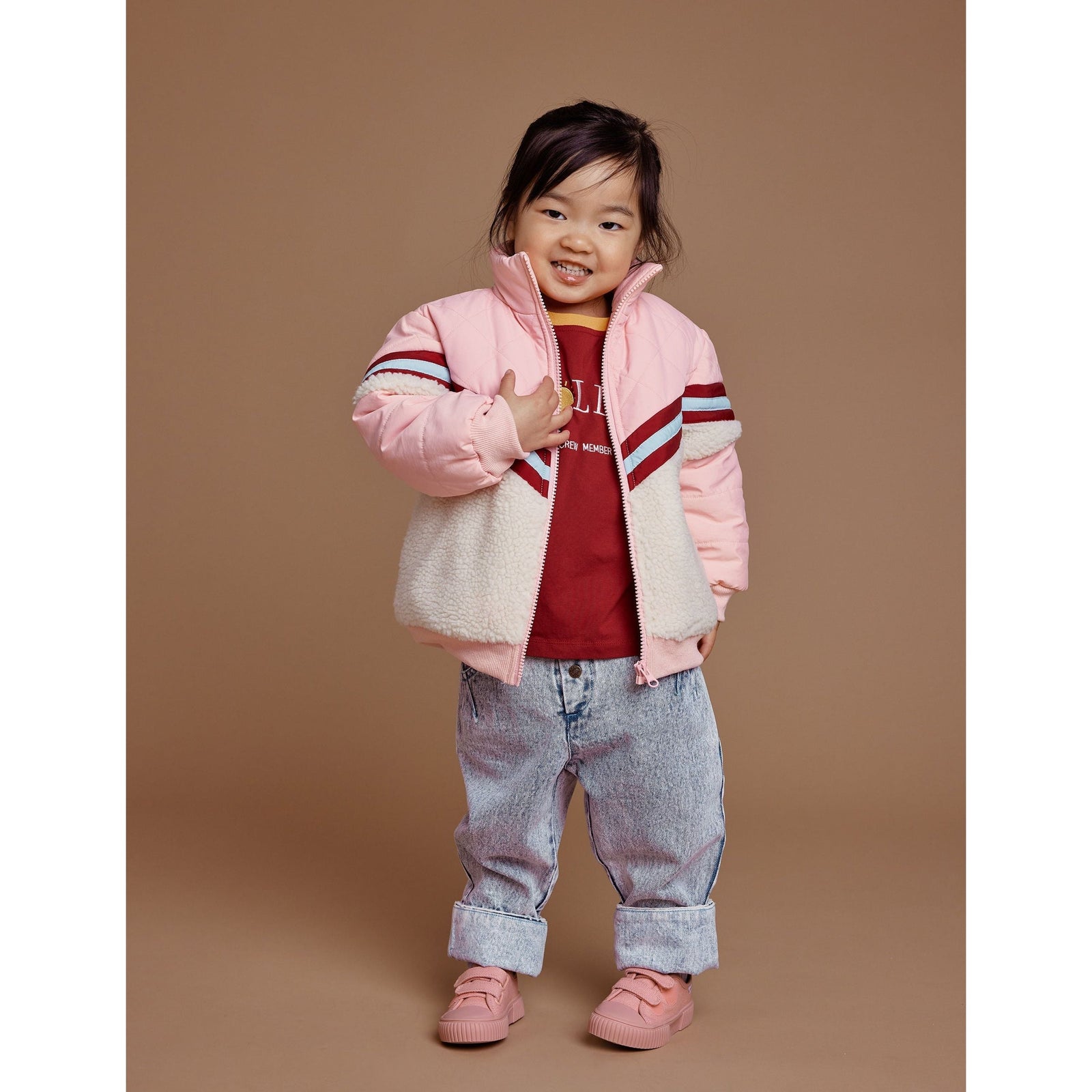 Kobe Shearling Jacket - Tulip Pink