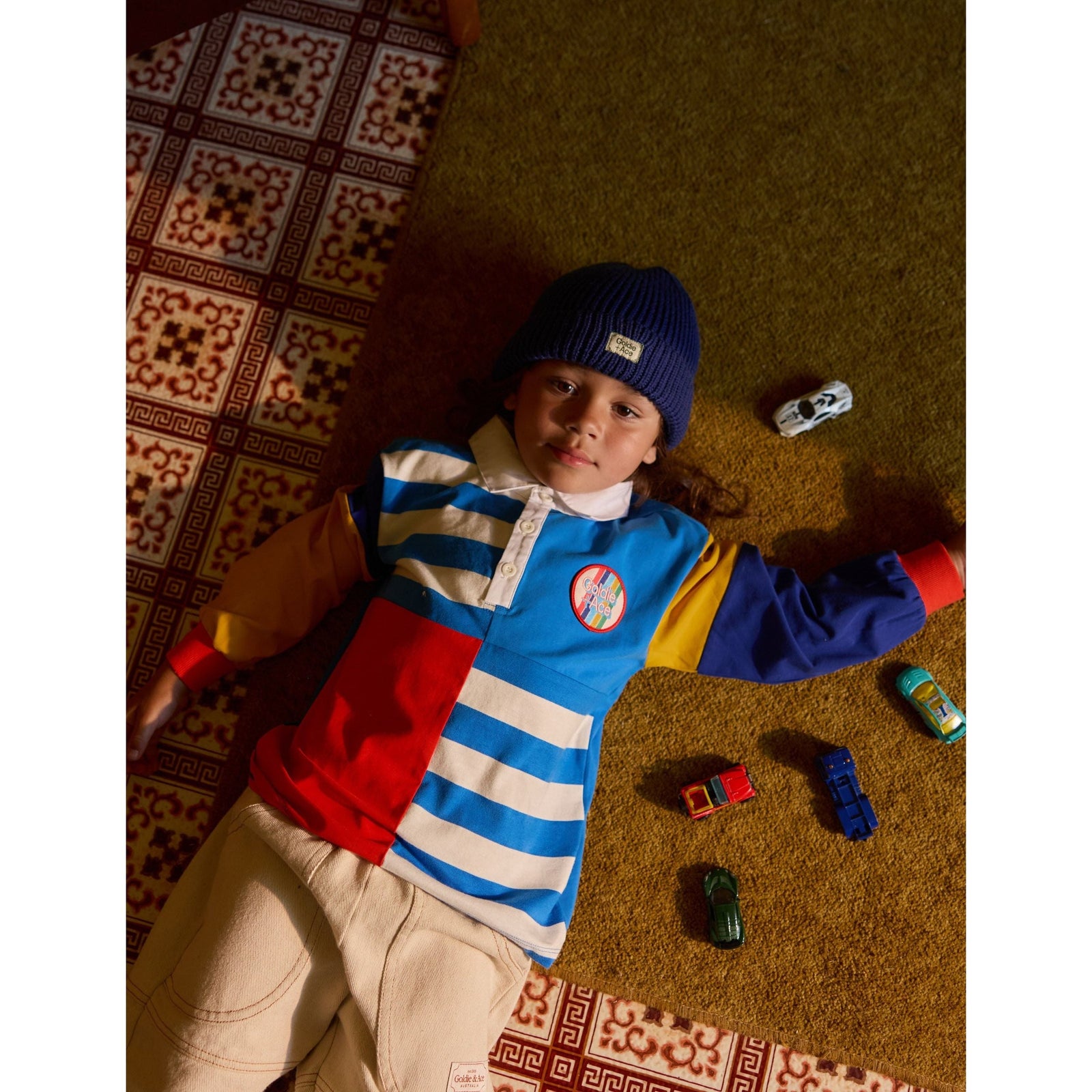 Myles Colour Block Rugby Polo