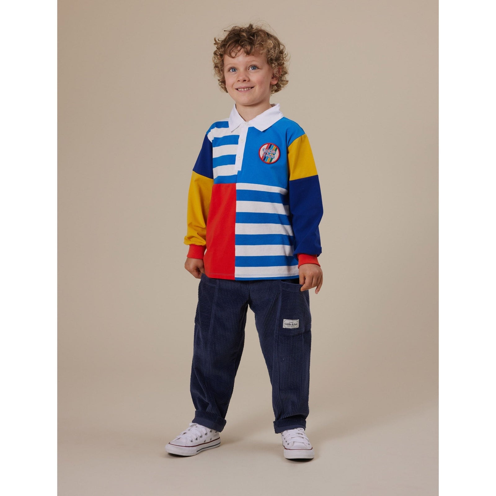Myles Colour Block Rugby Polo