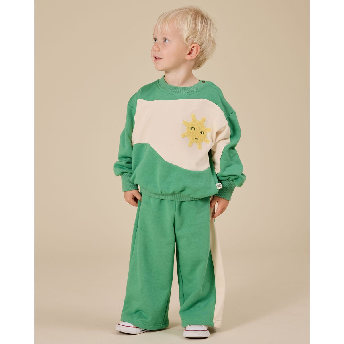 Sunshine Piped Panel Sweatshirt