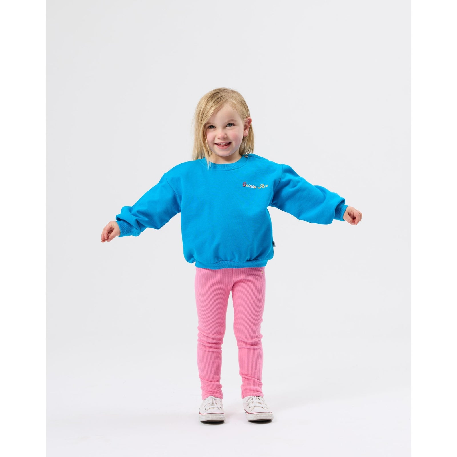 Child wearing Goldie & Ace Ellis Terry Sweater