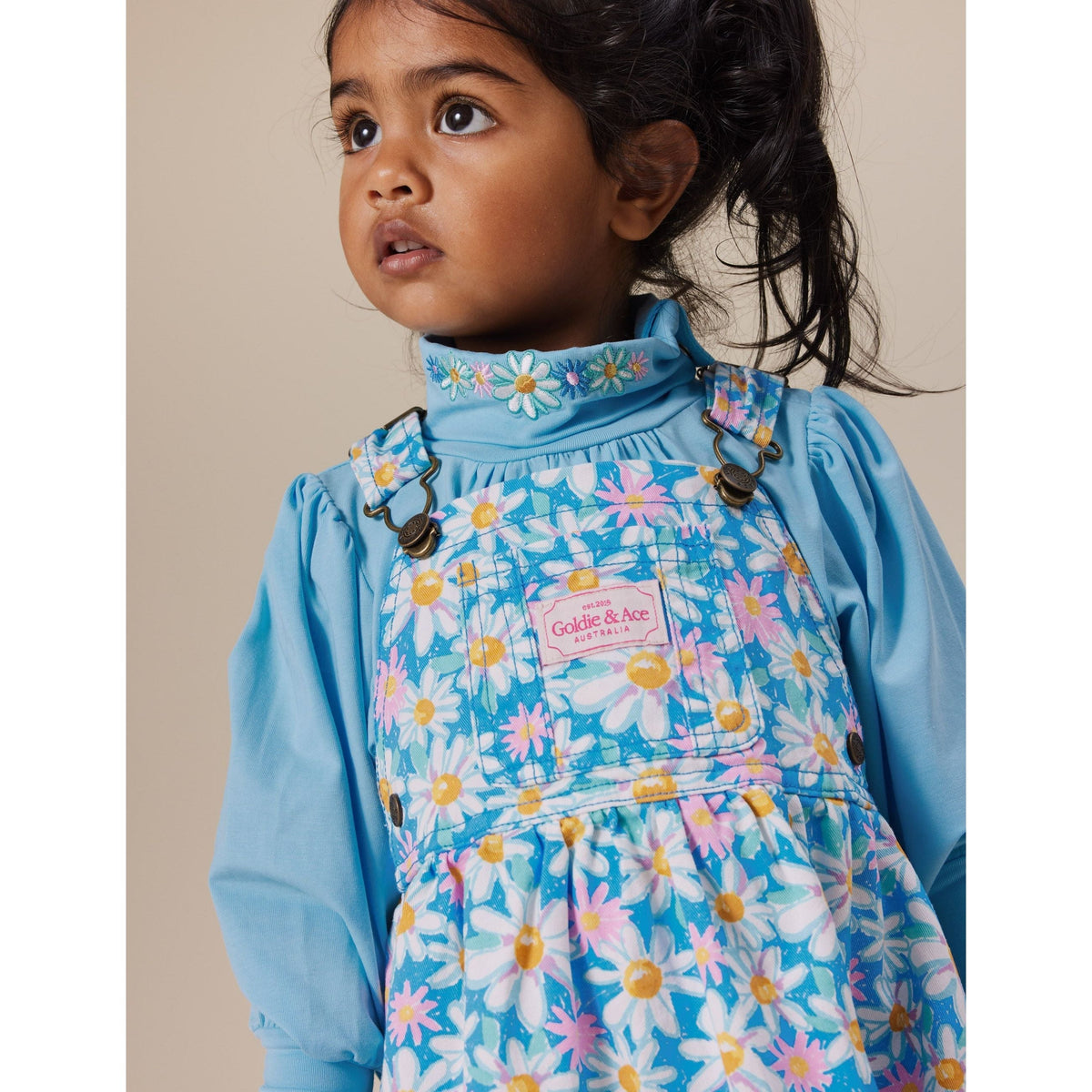 Tully Tiered Pinafore Dress Seaside Daisy