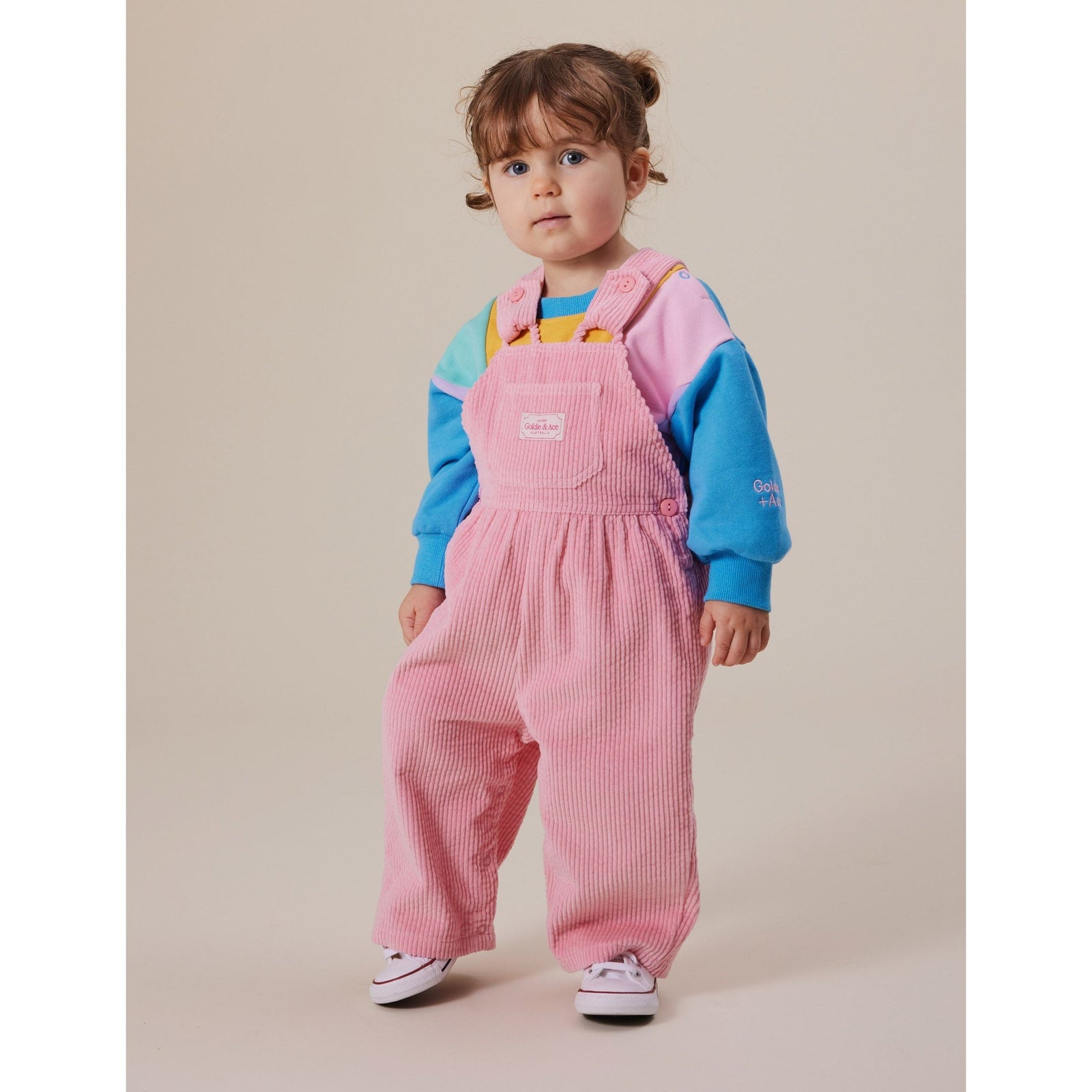 Sammy Corduroy Overalls Sweet Pea