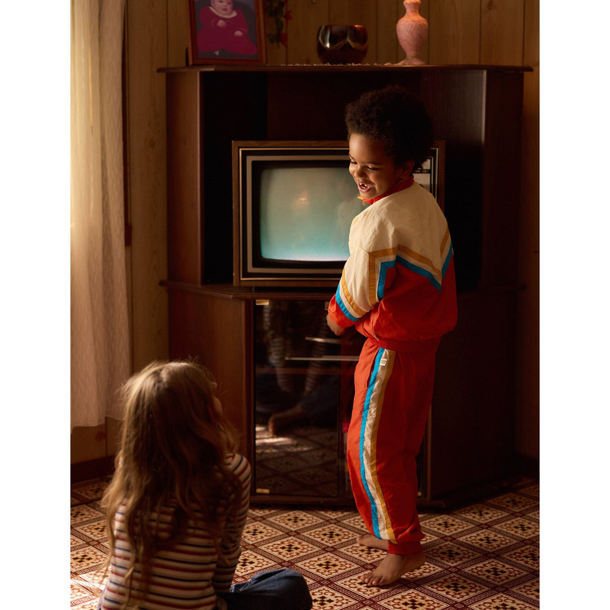 Retro Lightweight Sporty Pants Red