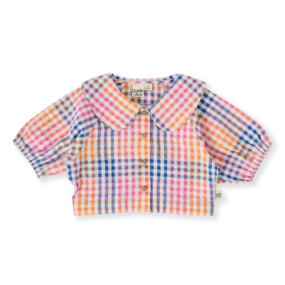 Rainbow Gingham Beatrice Blouse