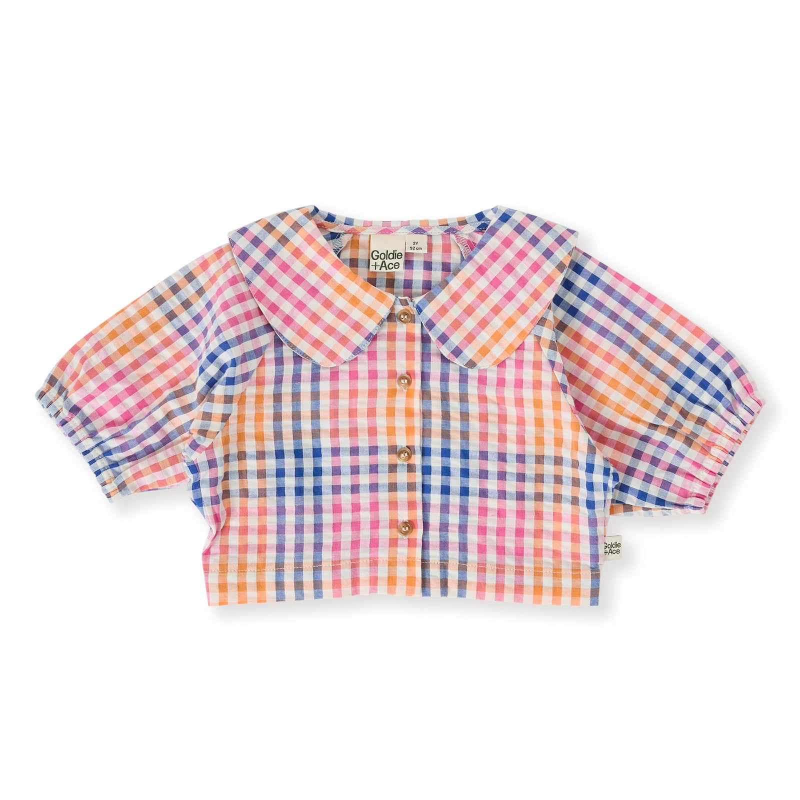 Rainbow Gingham Beatrice Blouse