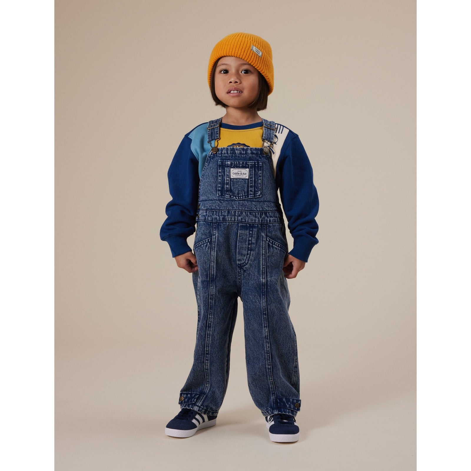 Blake Vintage Washed Denim Overalls