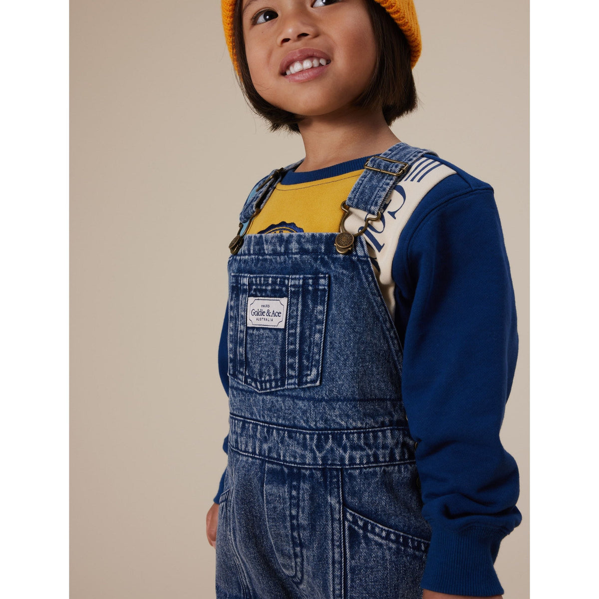 Blake Vintage Washed Denim Overalls