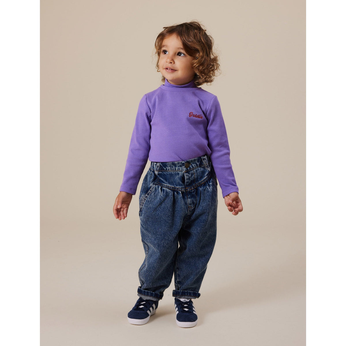 Embroidered Rib Skivvy Grape