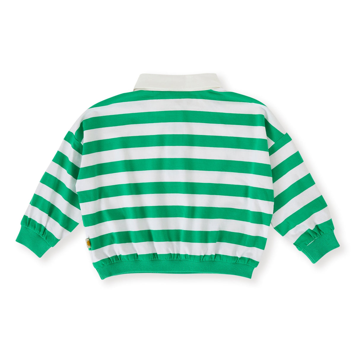 Wide Stripe Relaxed Rugby Sweat Top