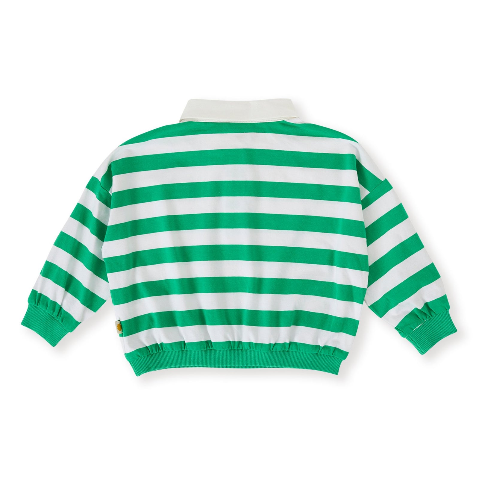 Wide Stripe Relaxed Rugby Sweat Top