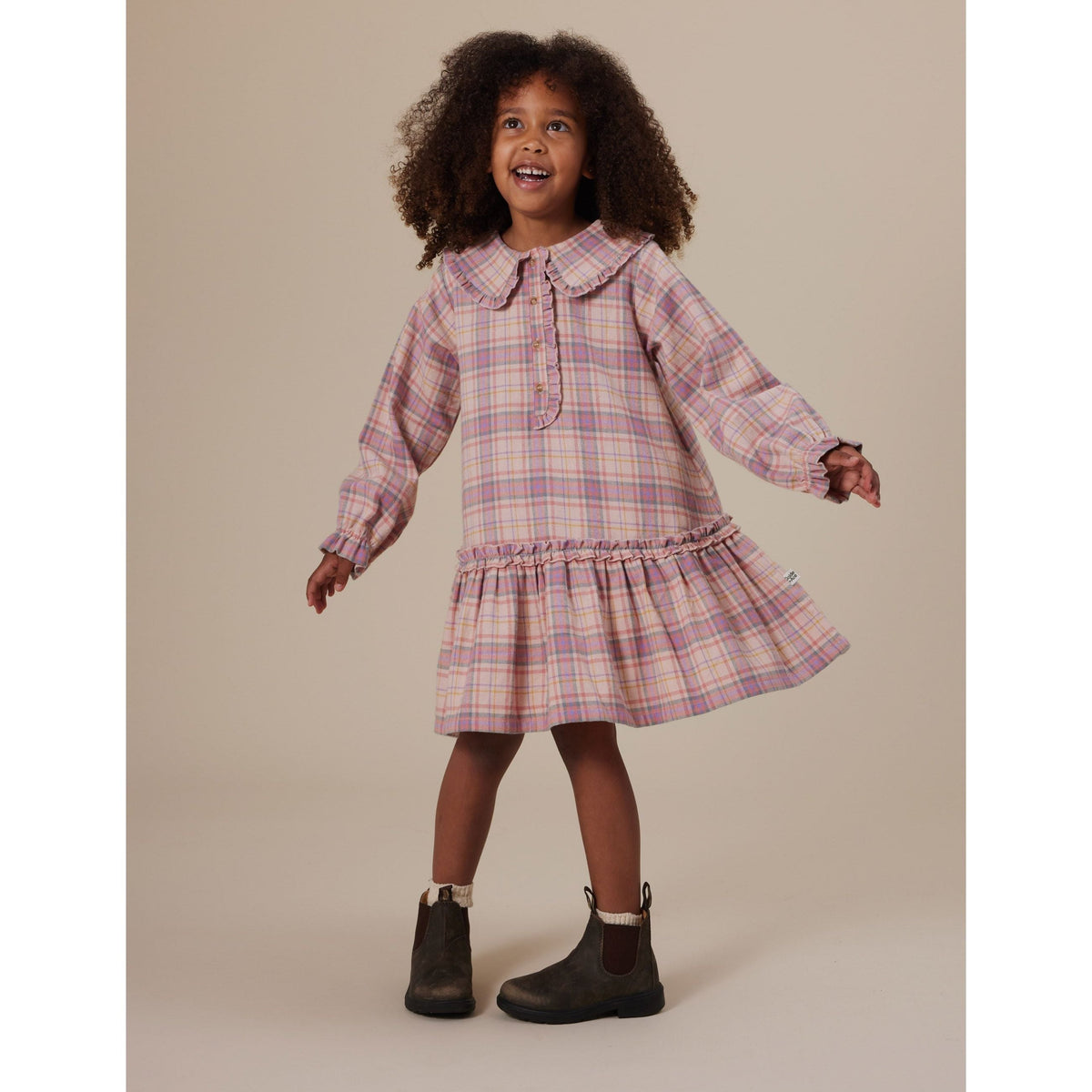 Diana Collared Check Dress