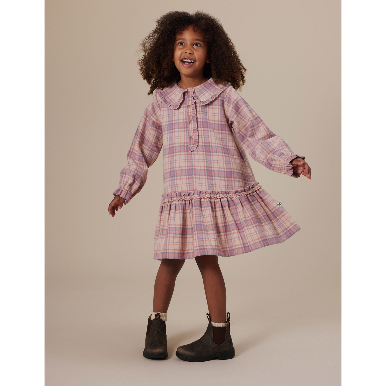 Diana Collared Check Dress