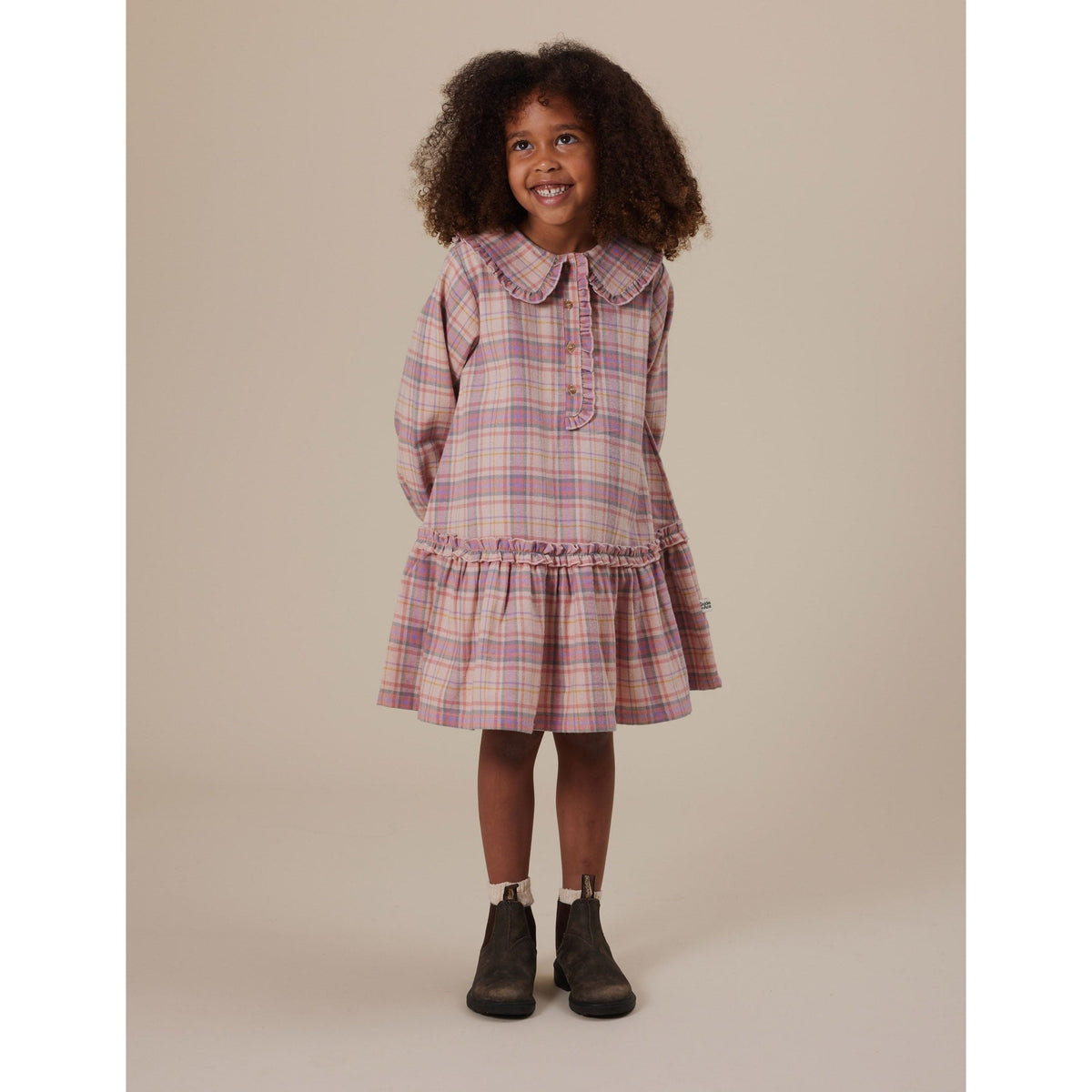 Diana Collared Check Dress