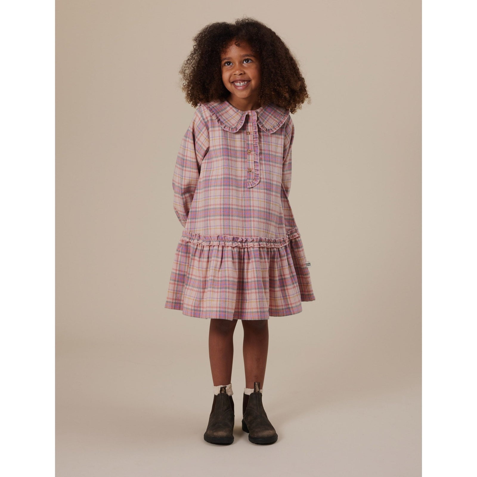 Diana Collared Check Dress