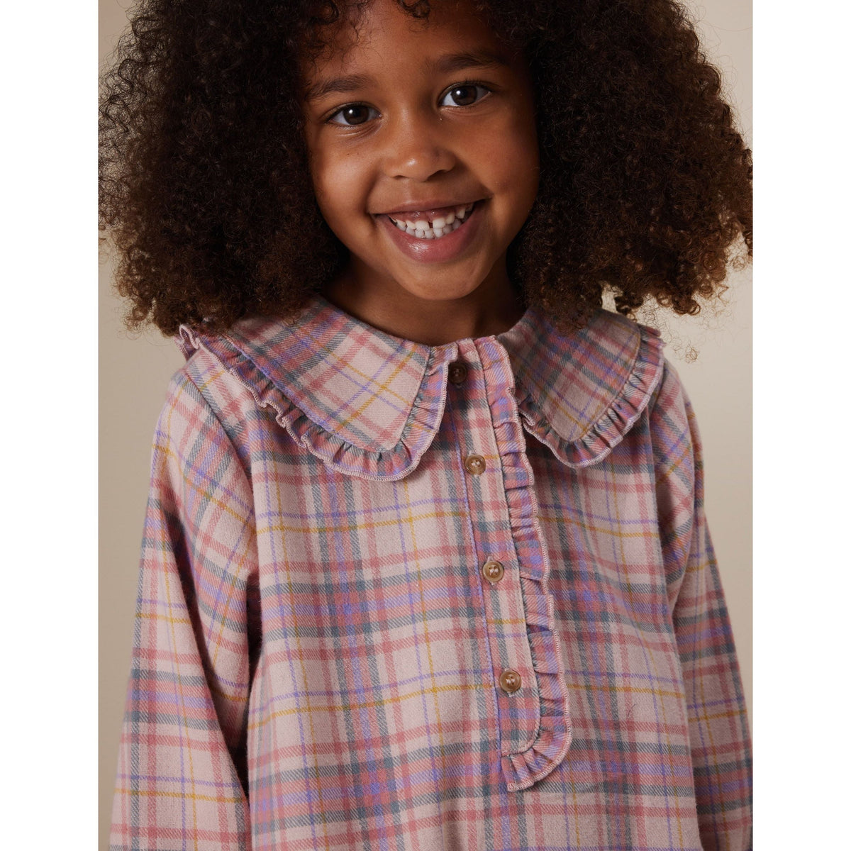 Diana Collared Check Dress