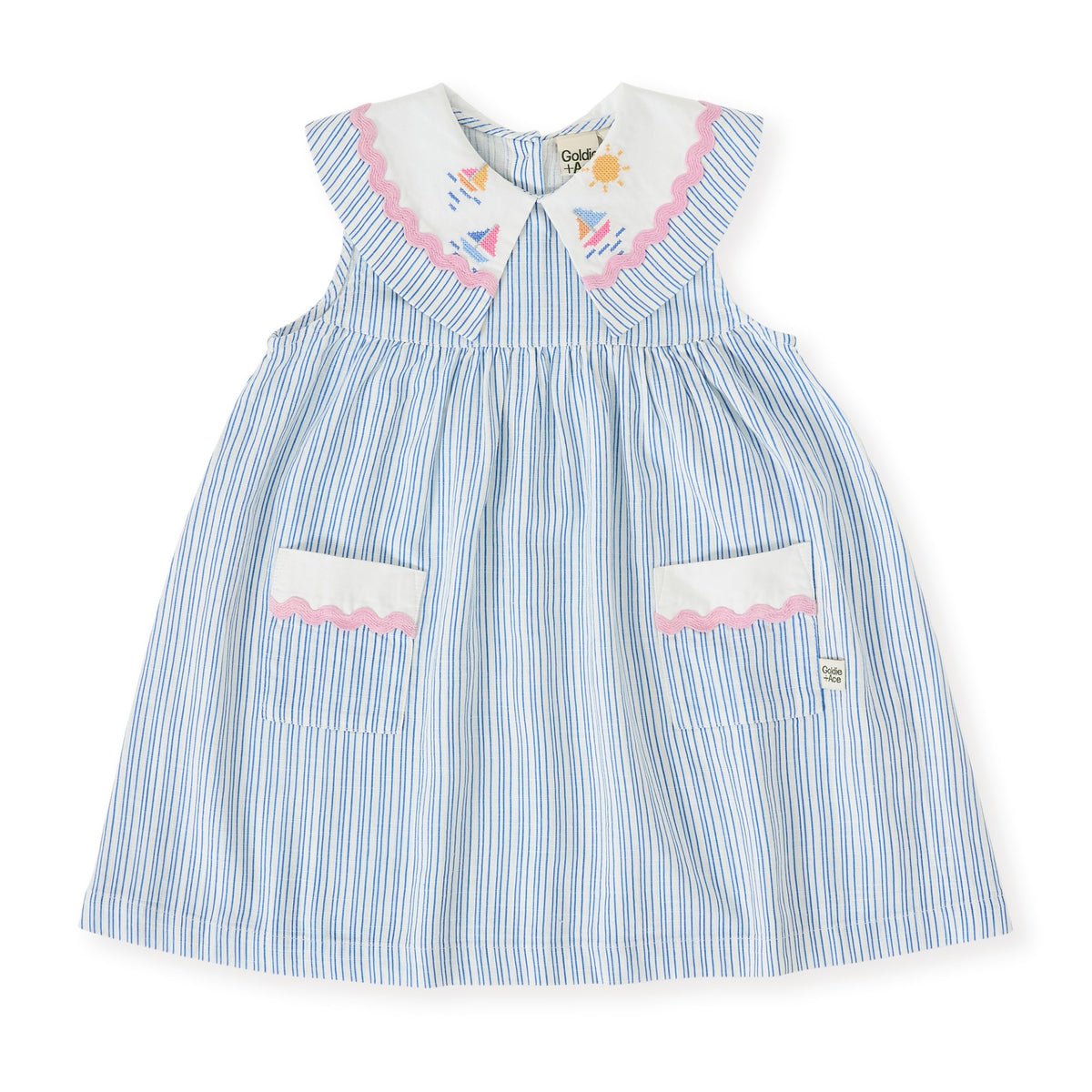 Sailor Stripe Lucy Collared Dress