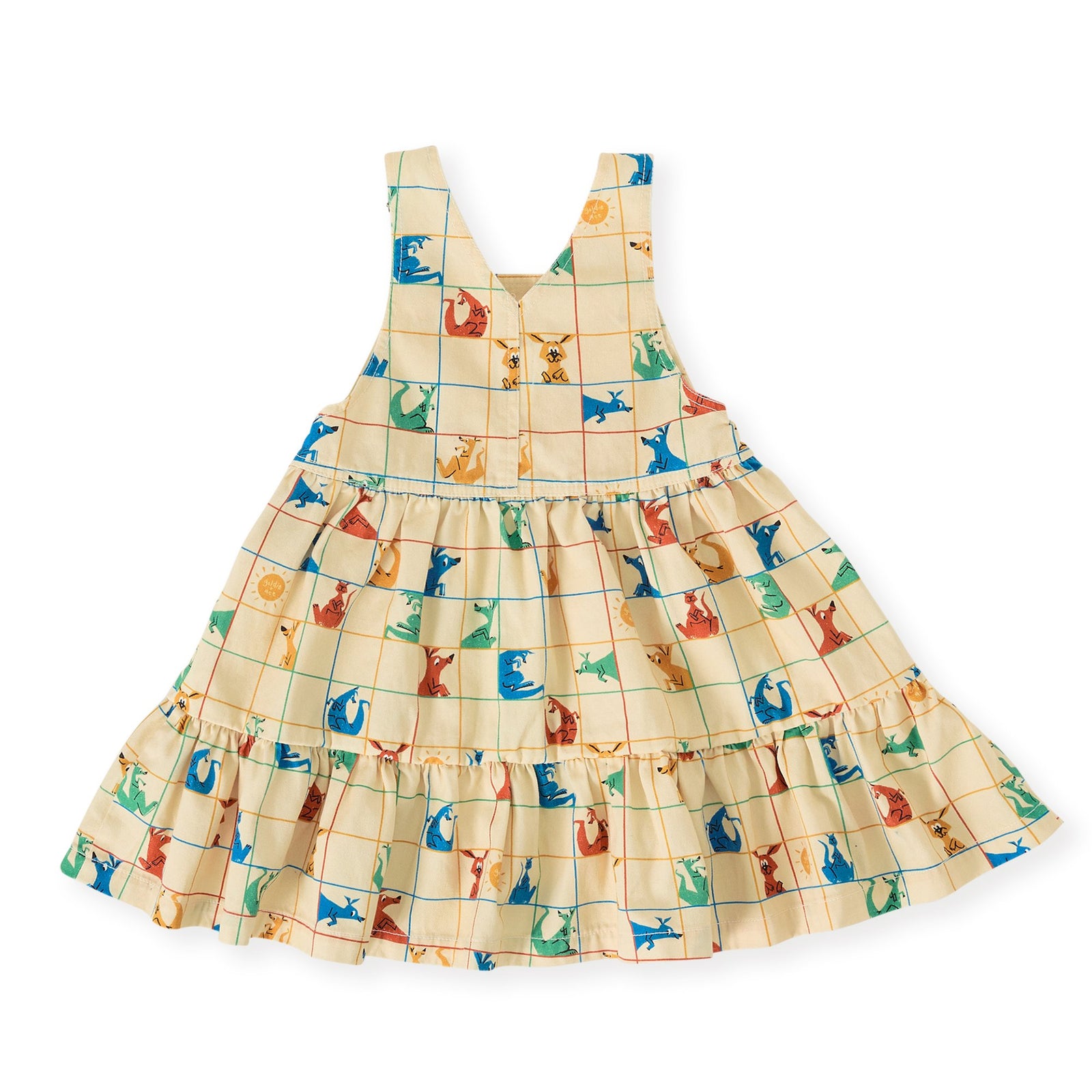 Hopscotch Tully Tiered Pinafore Dress