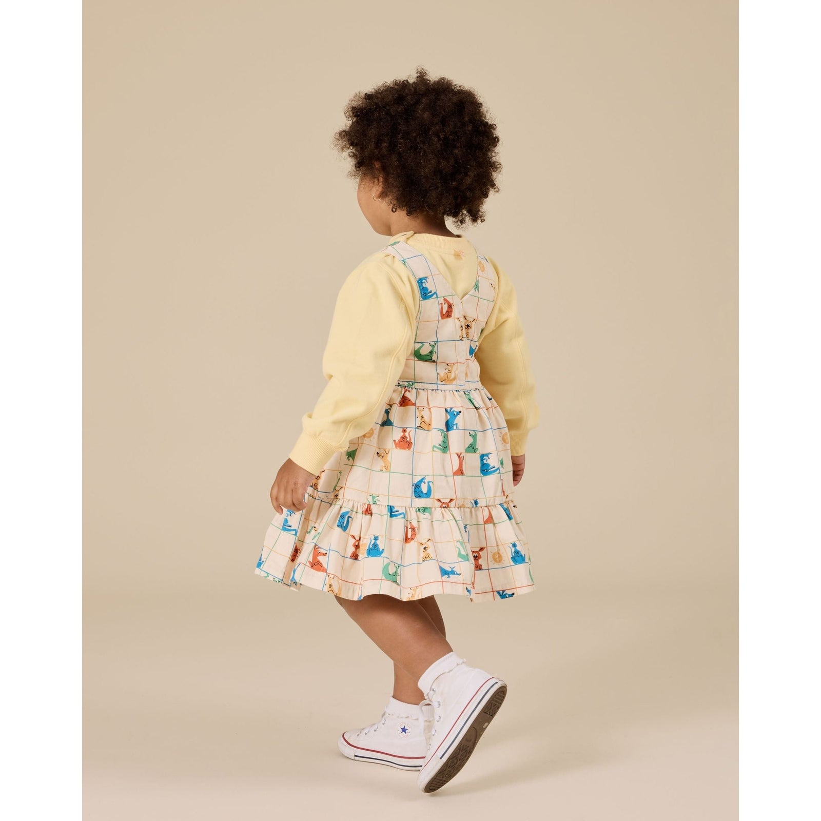 Hopscotch Tully Tiered Pinafore Dress