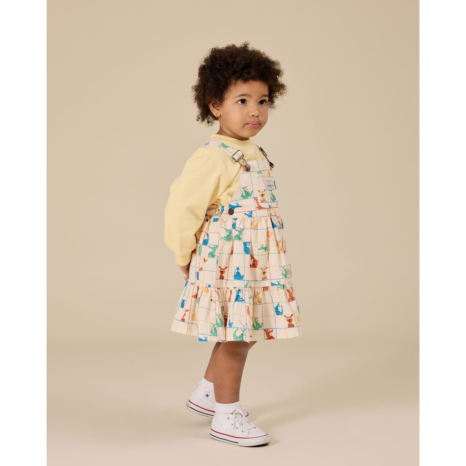 Hopscotch Tully Tiered Pinafore Dress