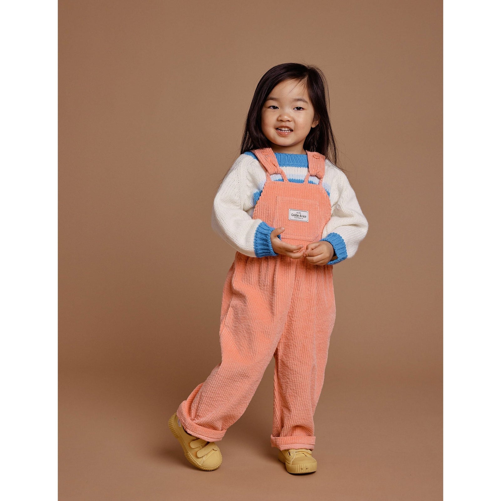 Sammy Corduroy Overalls - Tulip