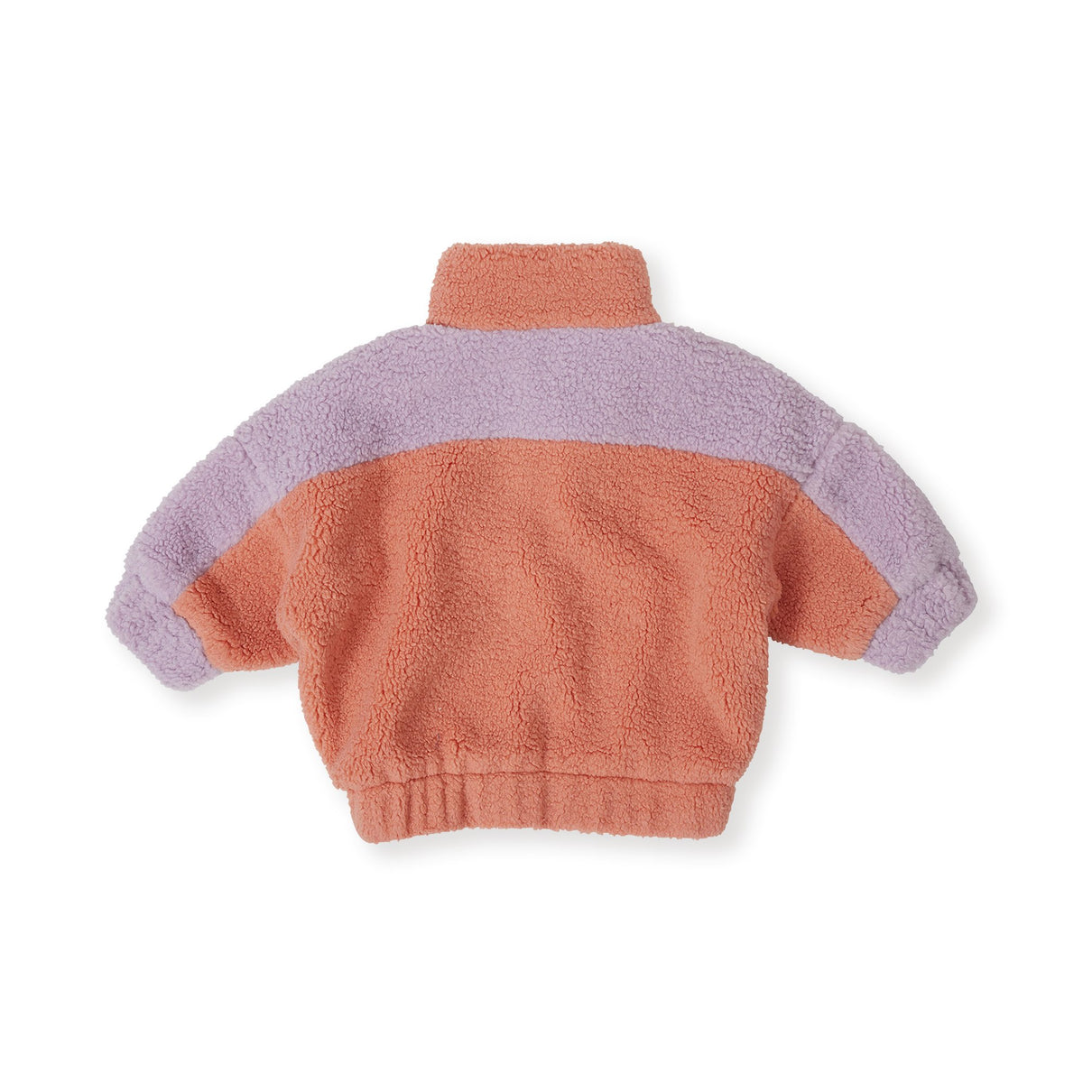 Goldie & Ace Frankie Sherpa Jacket Lilac, product flat lay 2