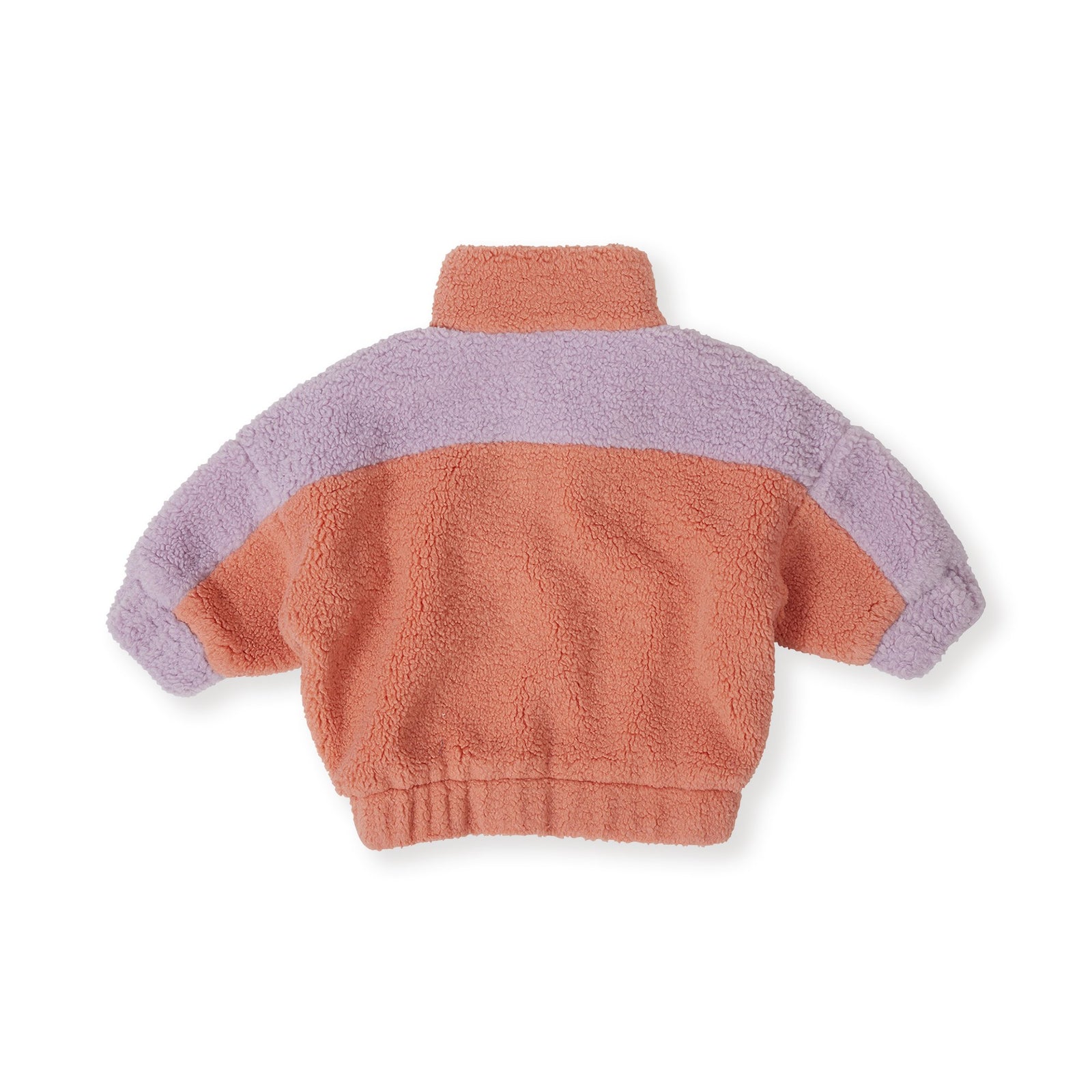 Goldie & Ace Frankie Sherpa Jacket Lilac, product flat lay 2