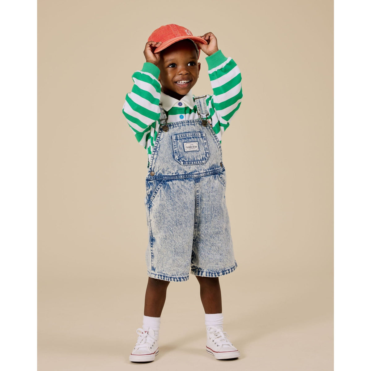 Tate Embroidered Denim Cap