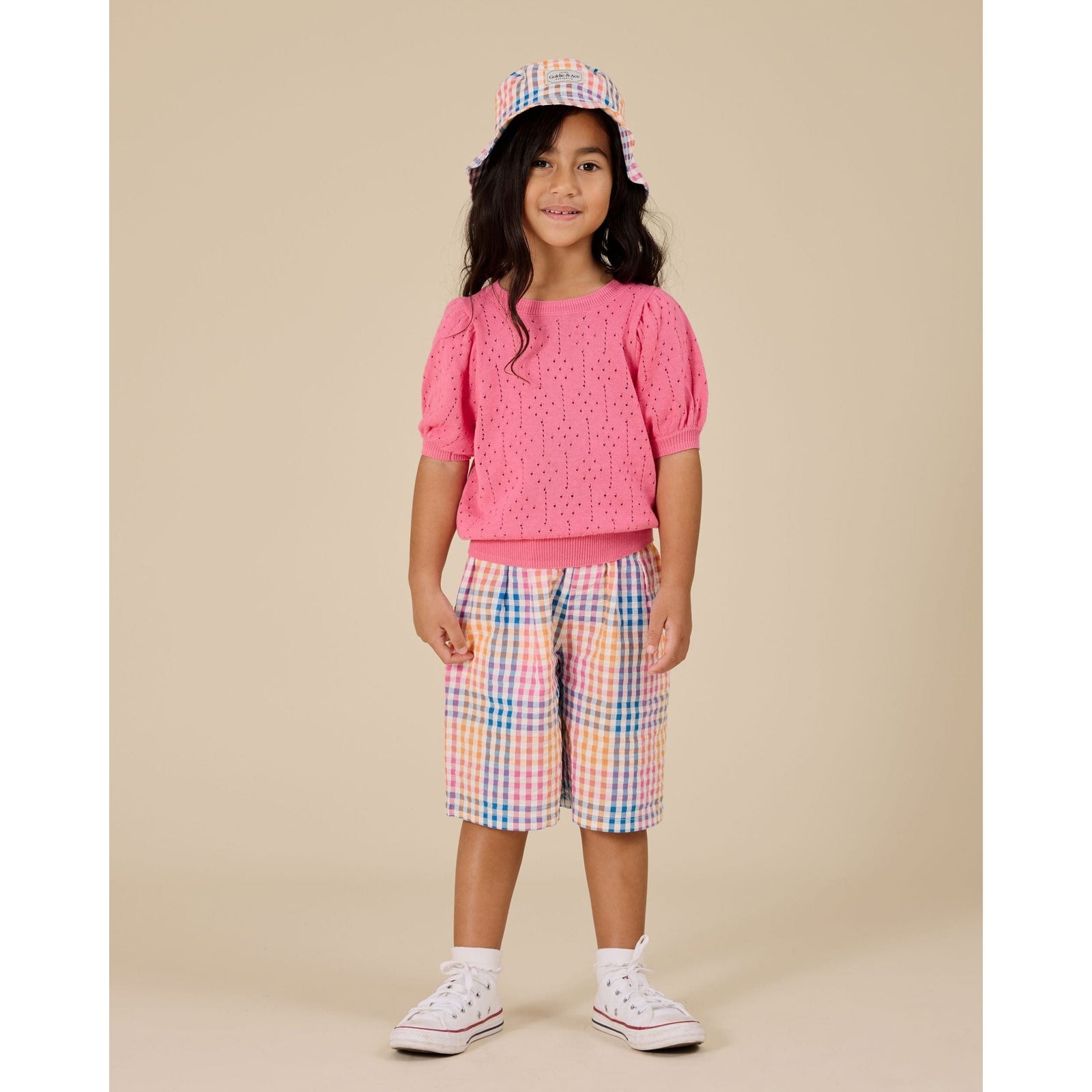 Rainbow Gingham Bucket Hat