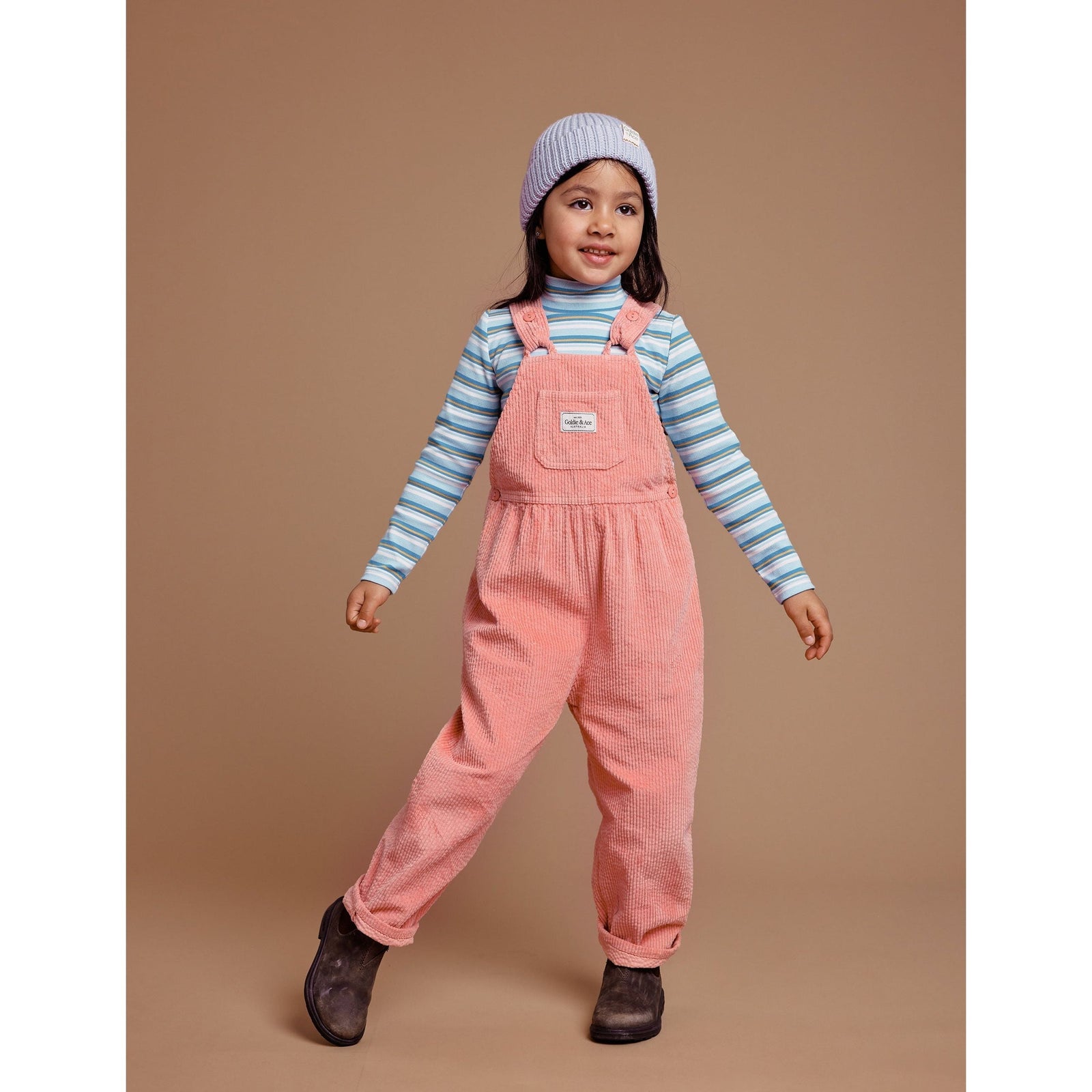 Sammy Corduroy Overalls - Tulip