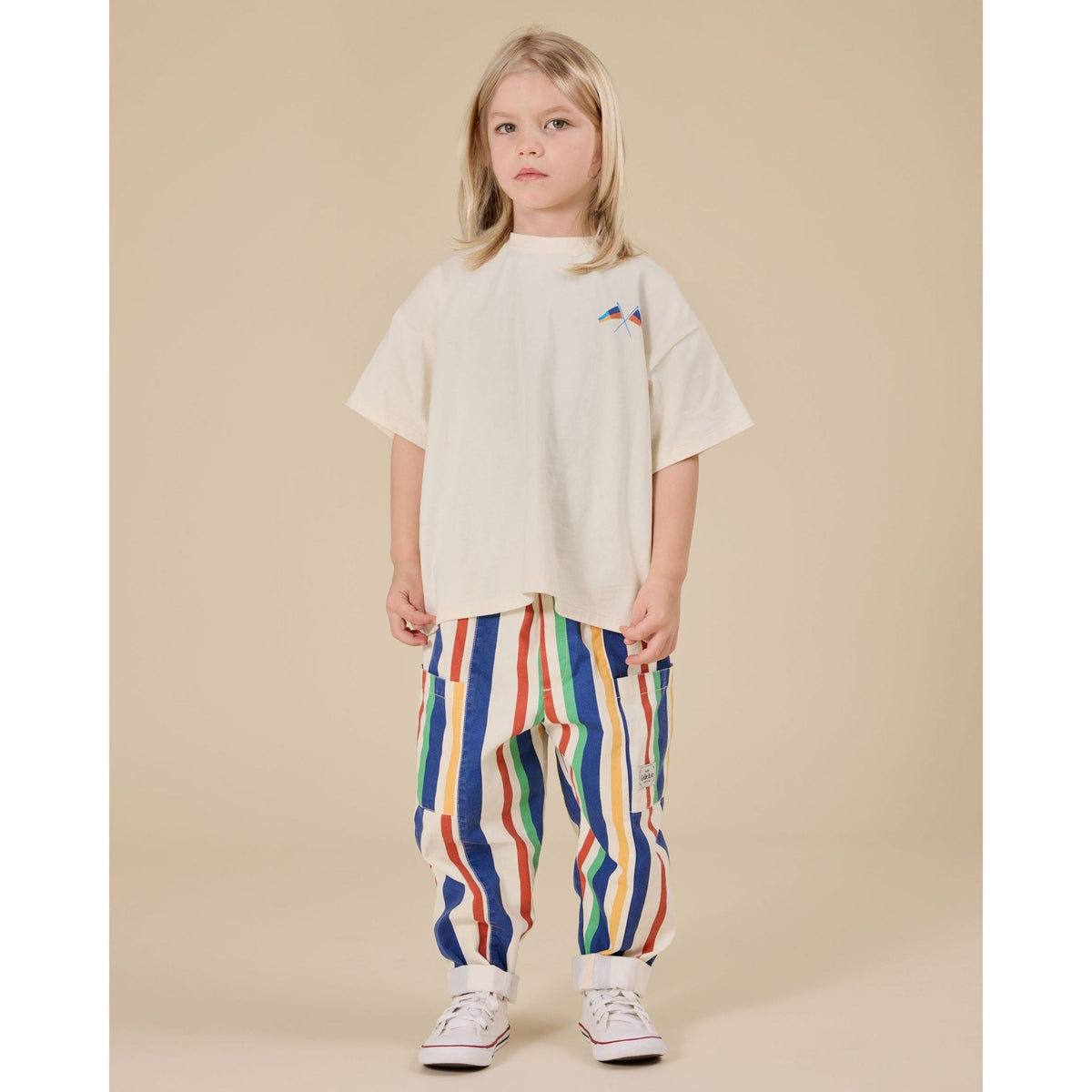 90'S Bold Stripe Kit Denim Pocket Pant