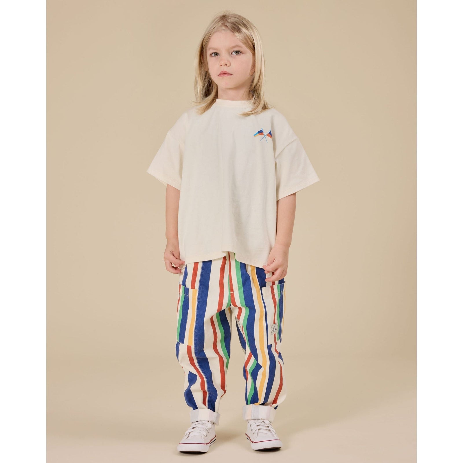90'S Bold Stripe Kit Denim Pocket Pant