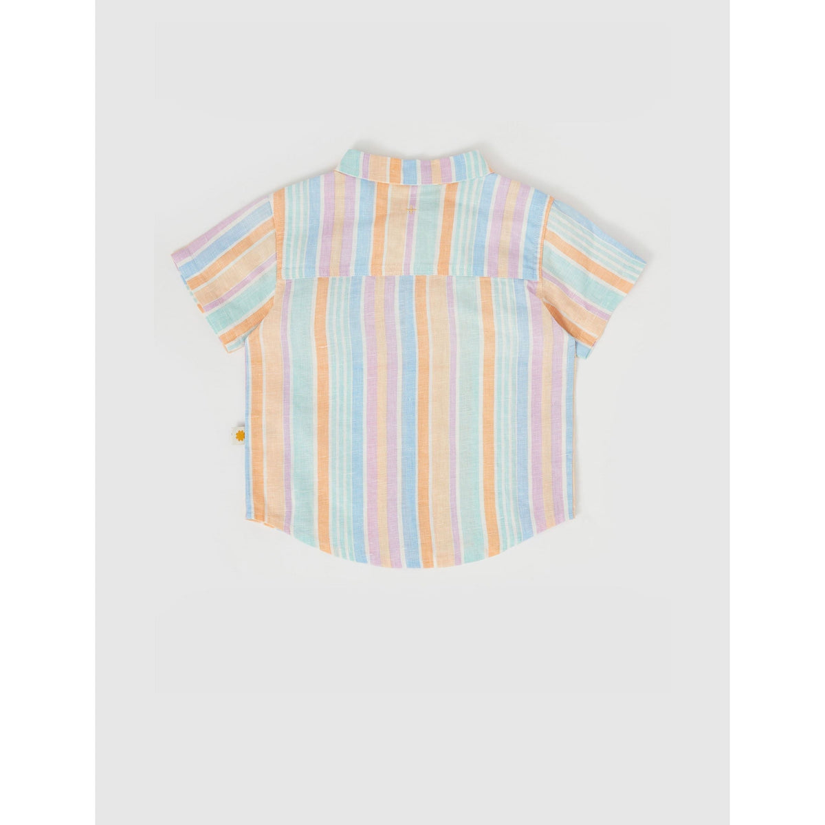 Holiday Linen Shirt - Pastel Stripe