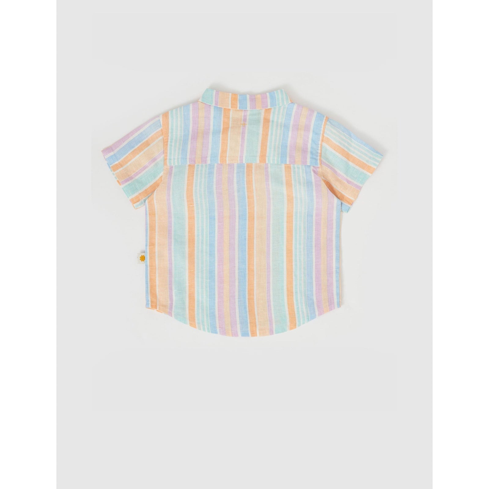 Holiday Linen Shirt - Pastel Stripe