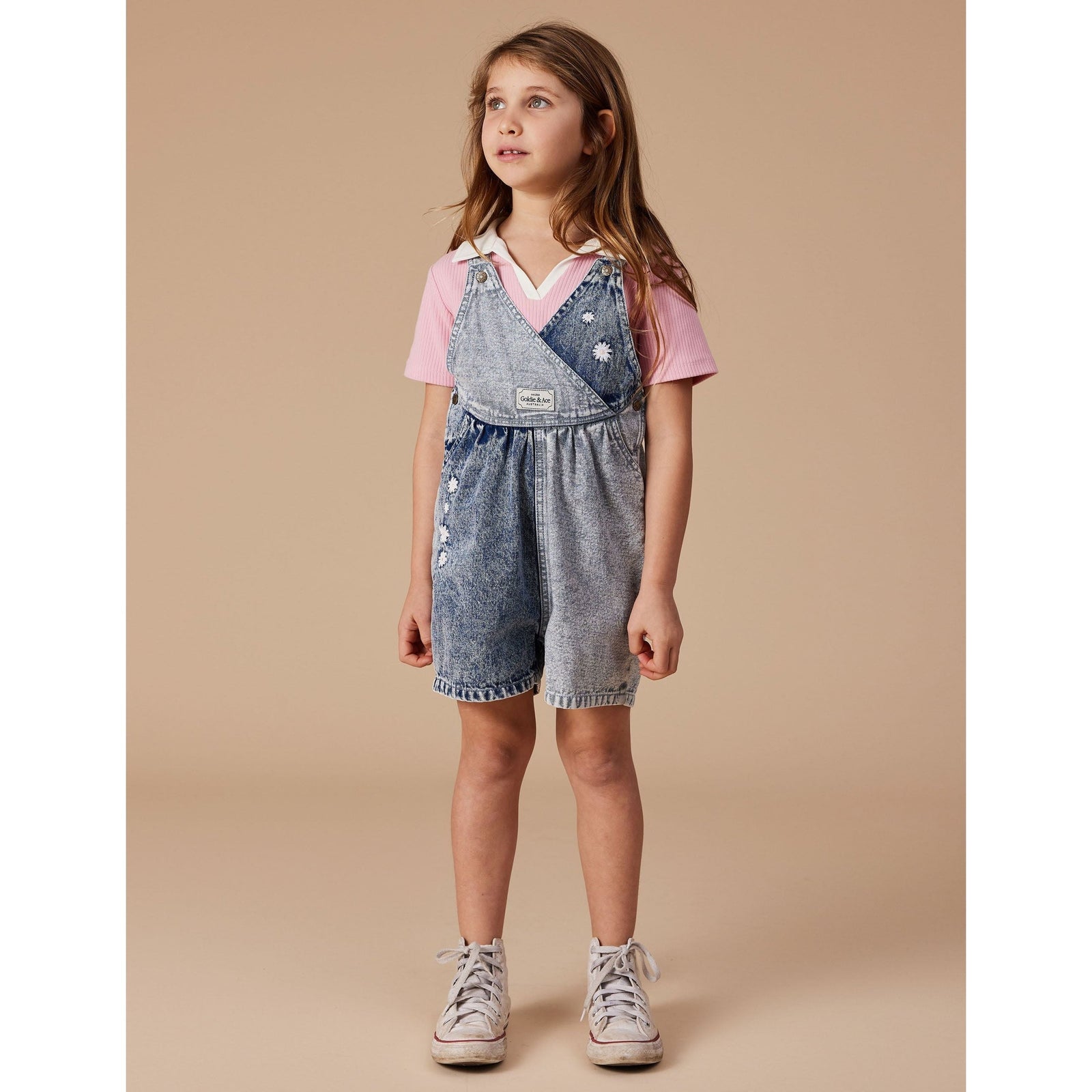 Macy Crossover Denim Shortalls