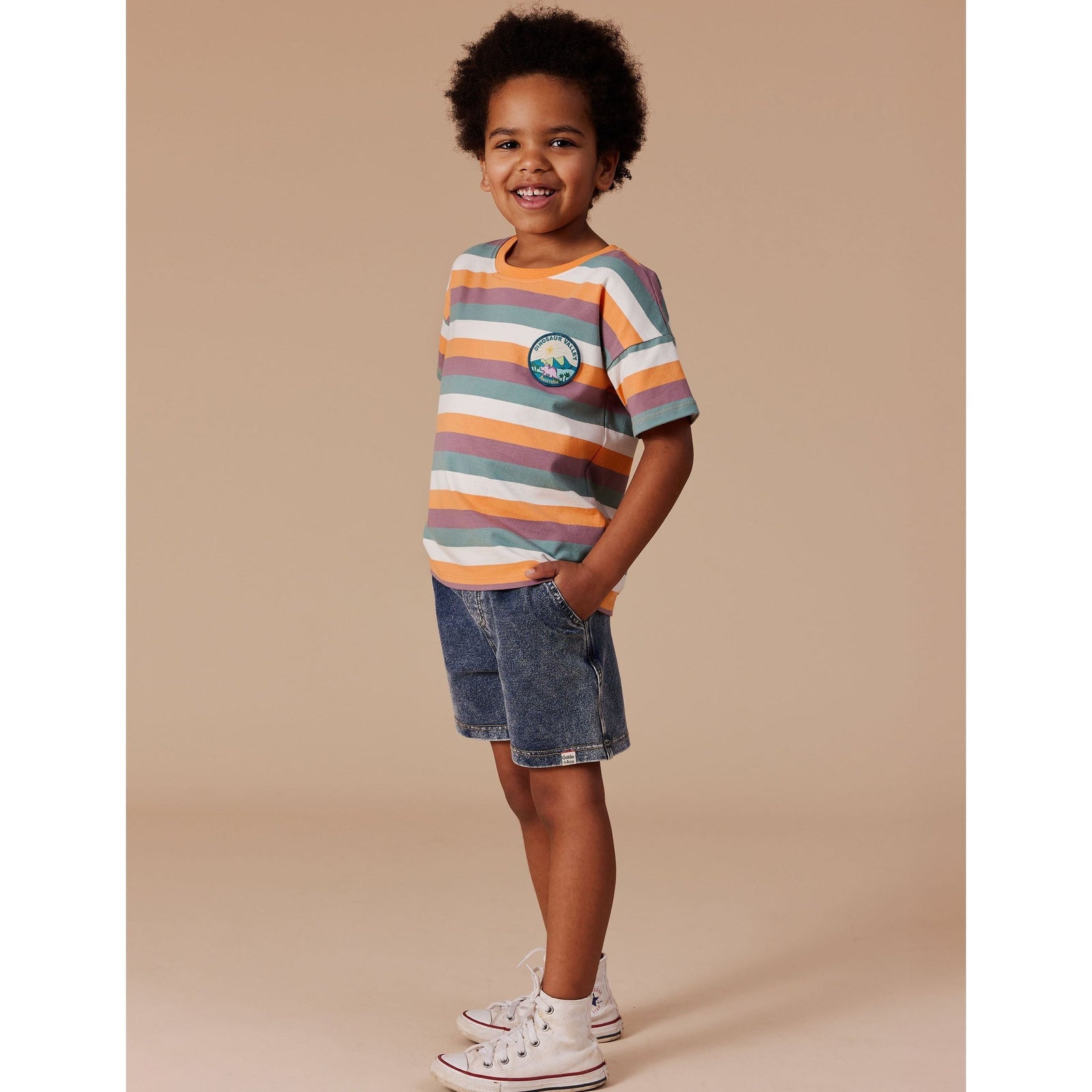 Noah French Terry Denim Look Shorts