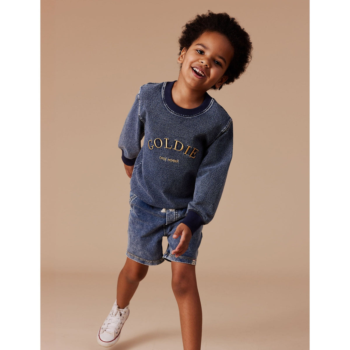 Noah French Terry Denim Look Shorts