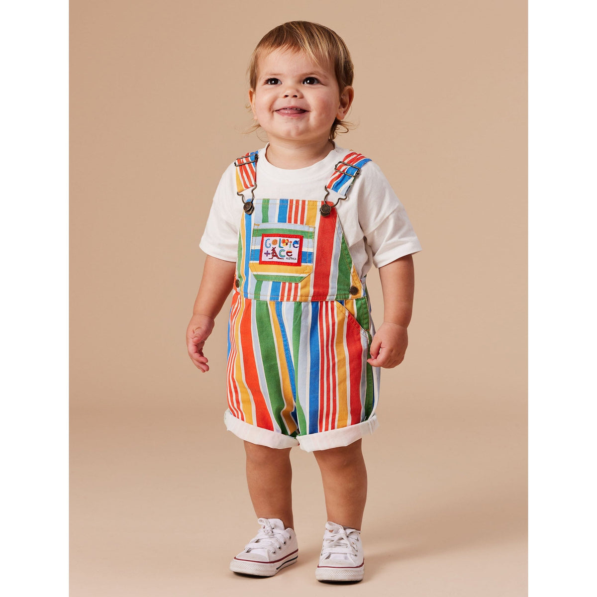 Burton Land Down Under Stripe Denim Overalls