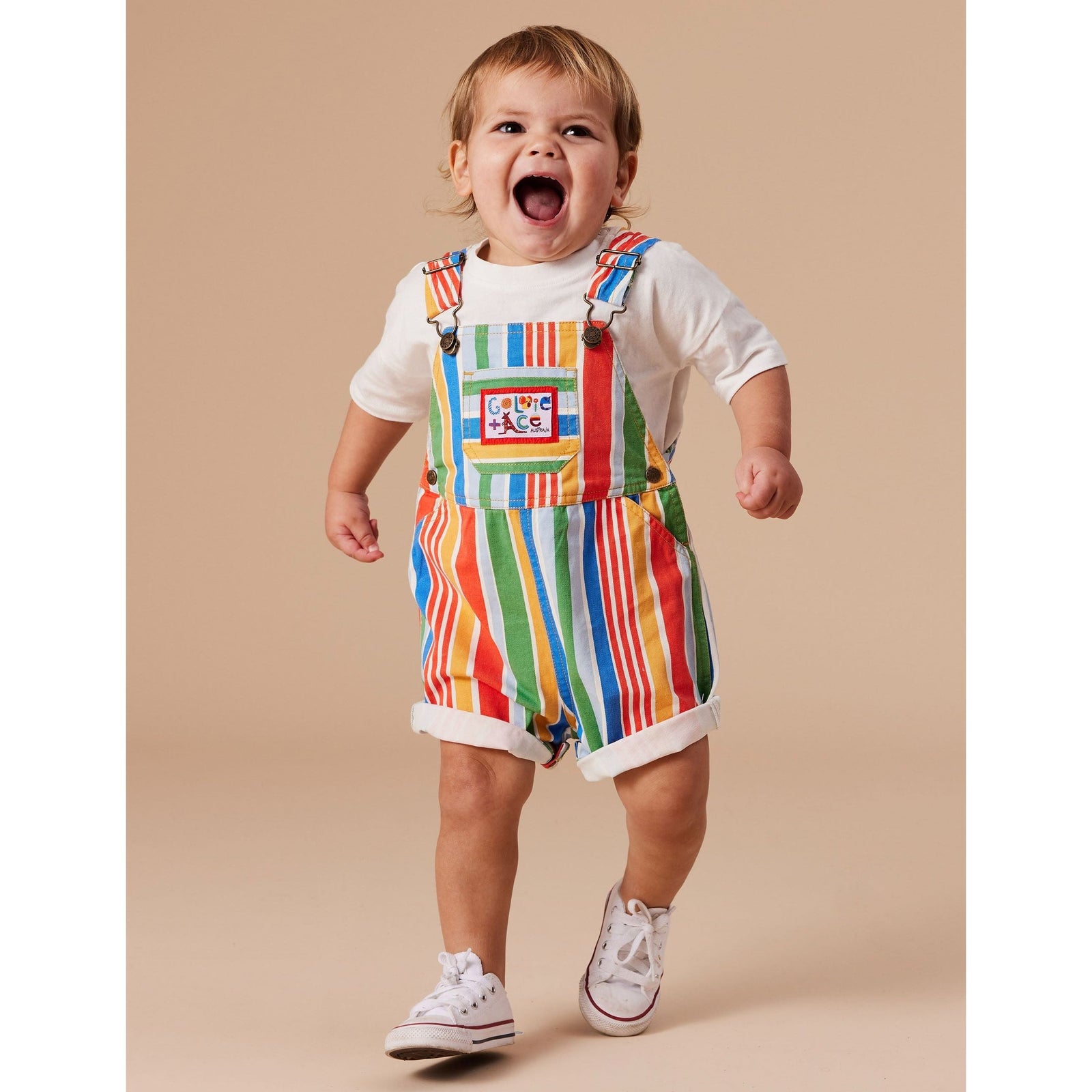 Burton Land Down Under Stripe Denim Overalls