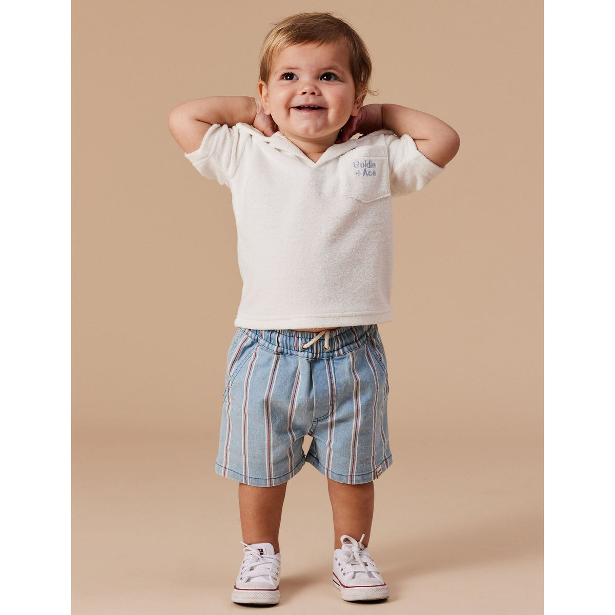 Noah Classic Stripe Denim Shorts