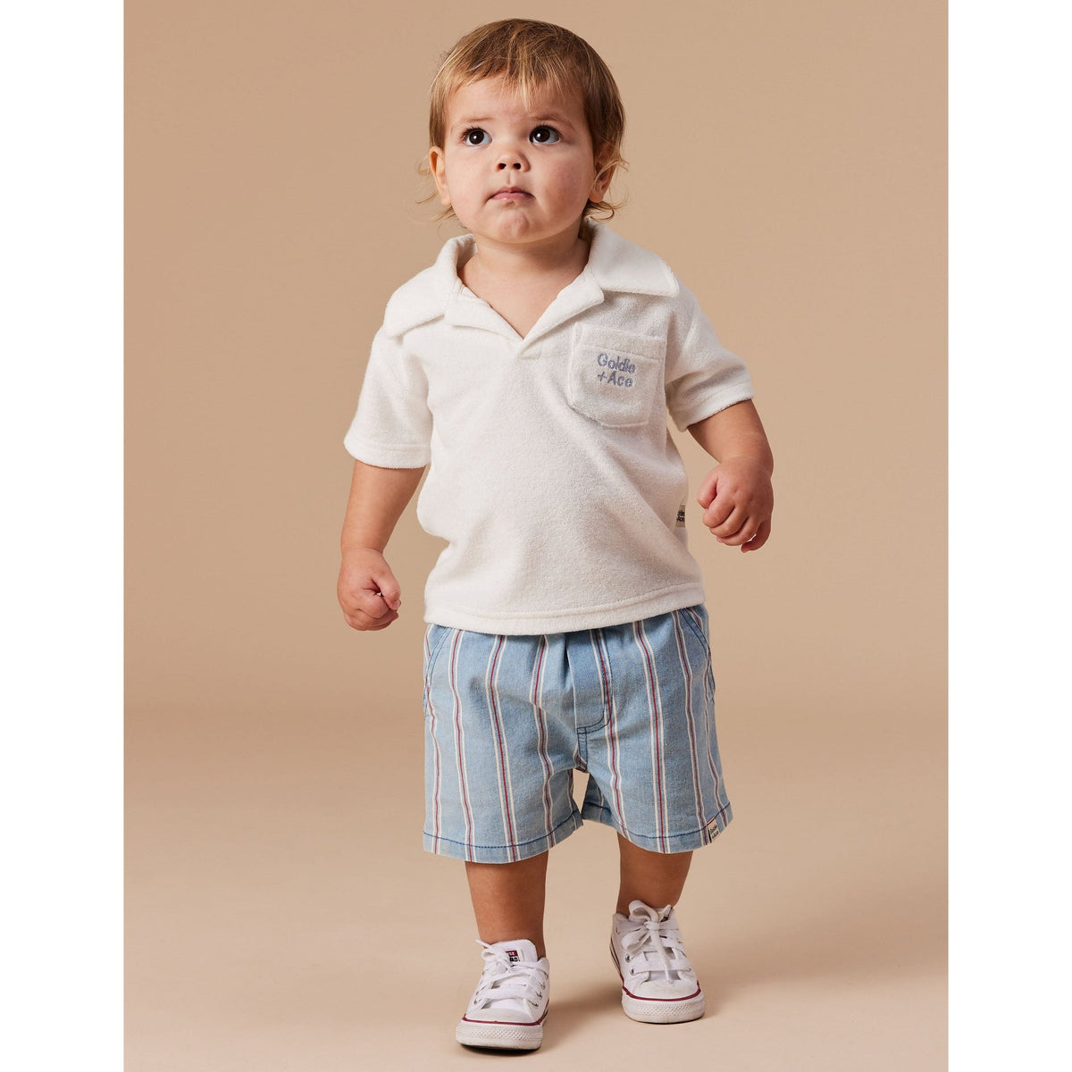 Noah Classic Stripe Denim Shorts