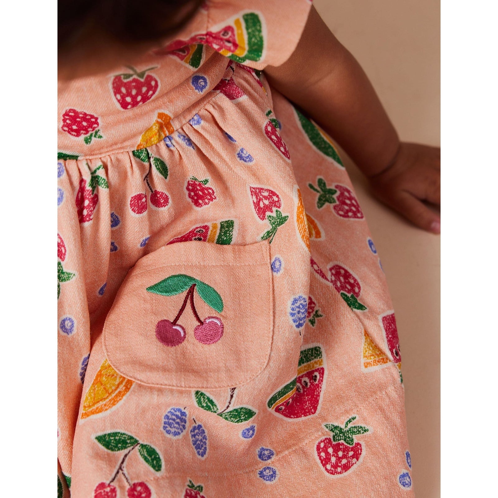 Lyla Linen Dress Fruit Salad