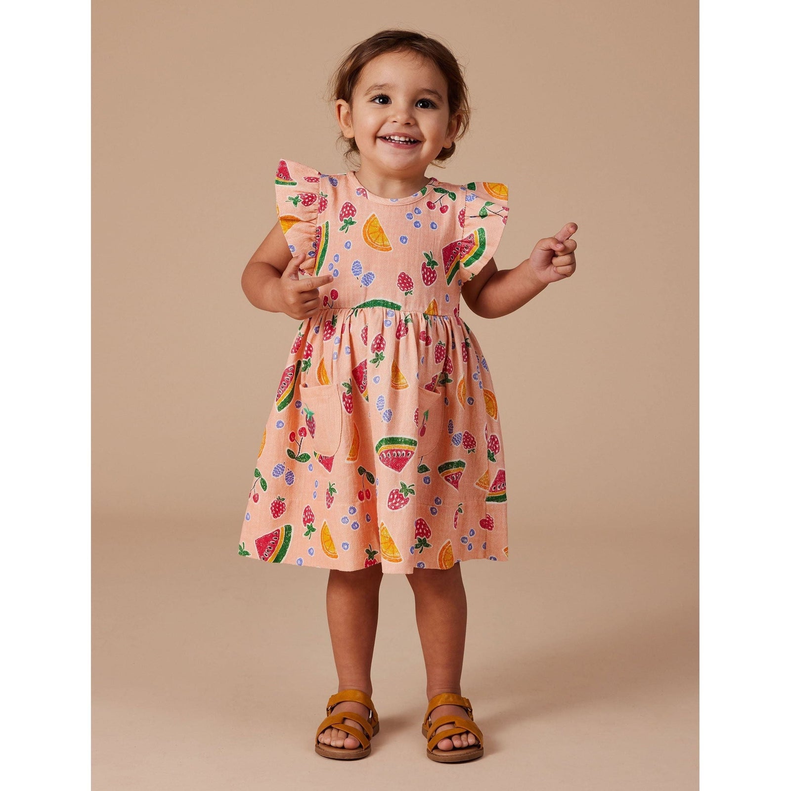 Lyla Linen Dress Fruit Salad