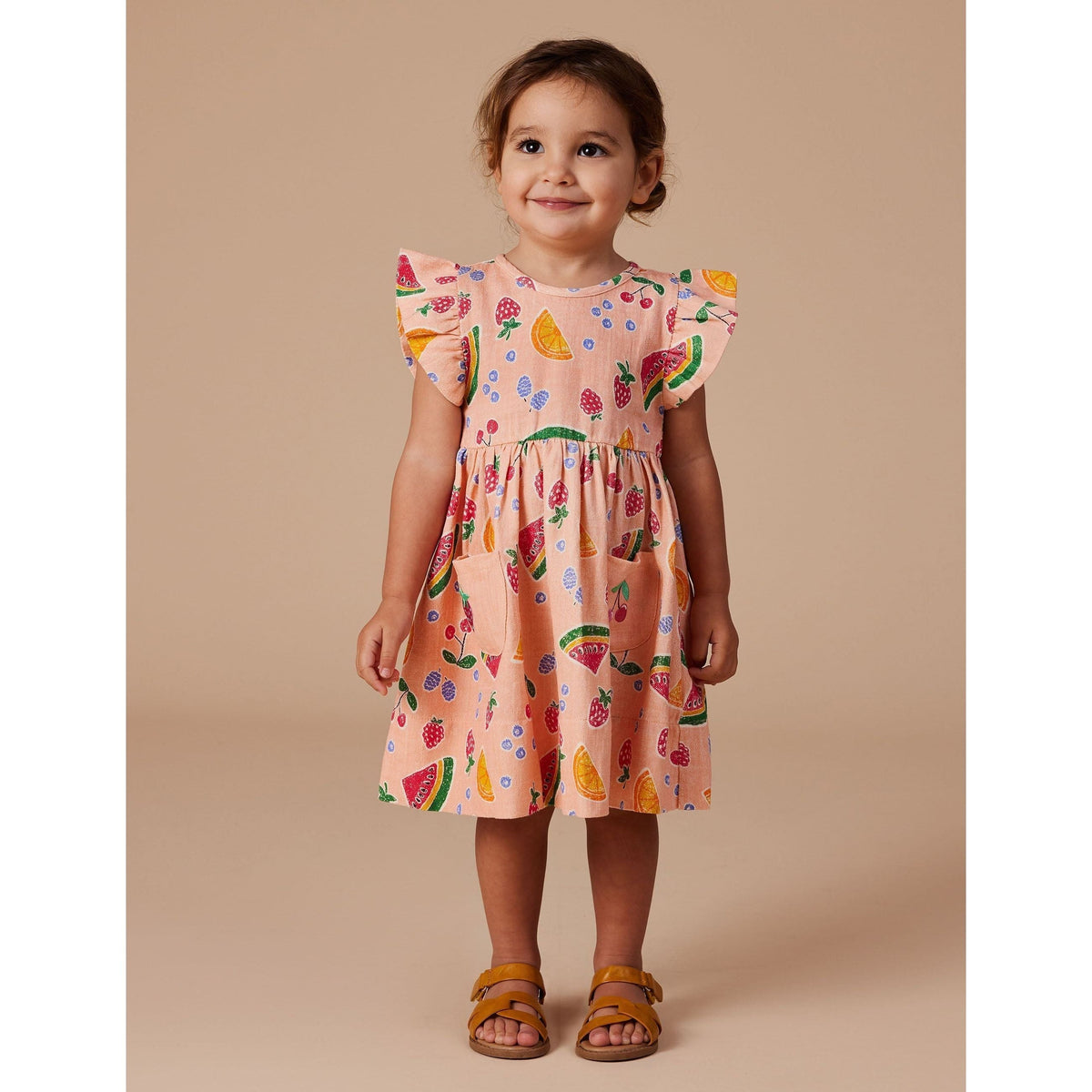 Lyla Linen Dress Fruit Salad