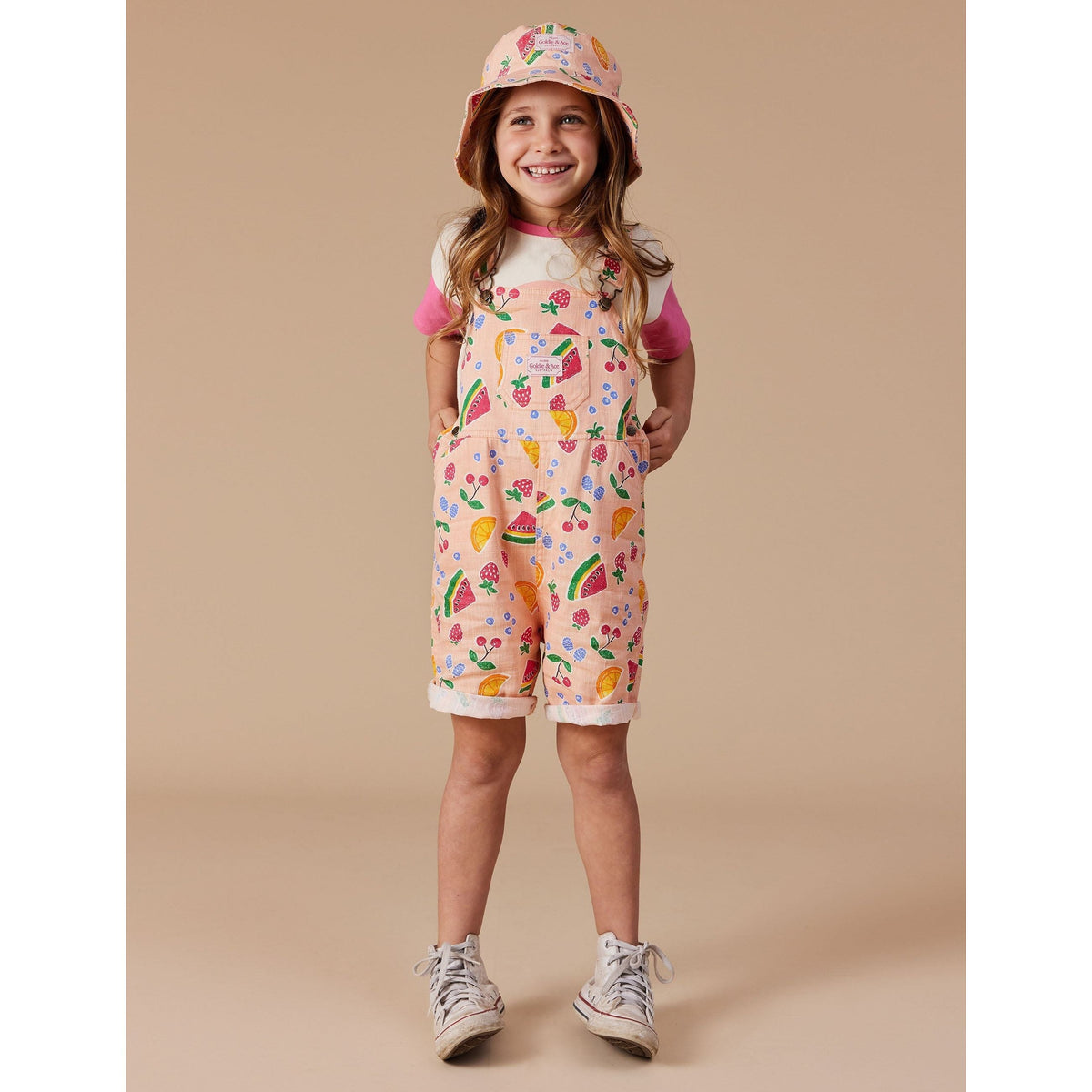 Goldie Fruit Salad Linen Bucket Hat