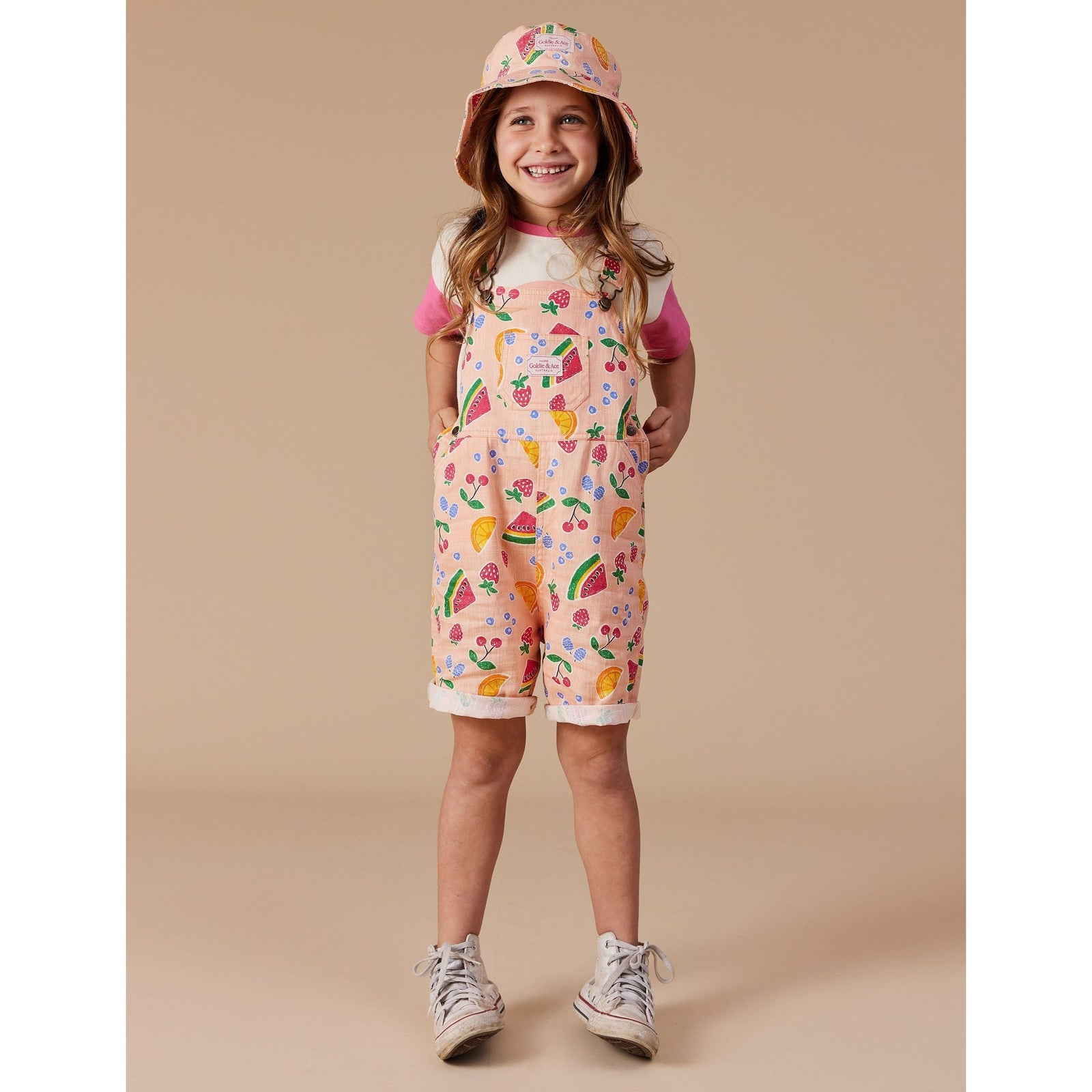 Goldie Fruit Salad Linen Bucket Hat